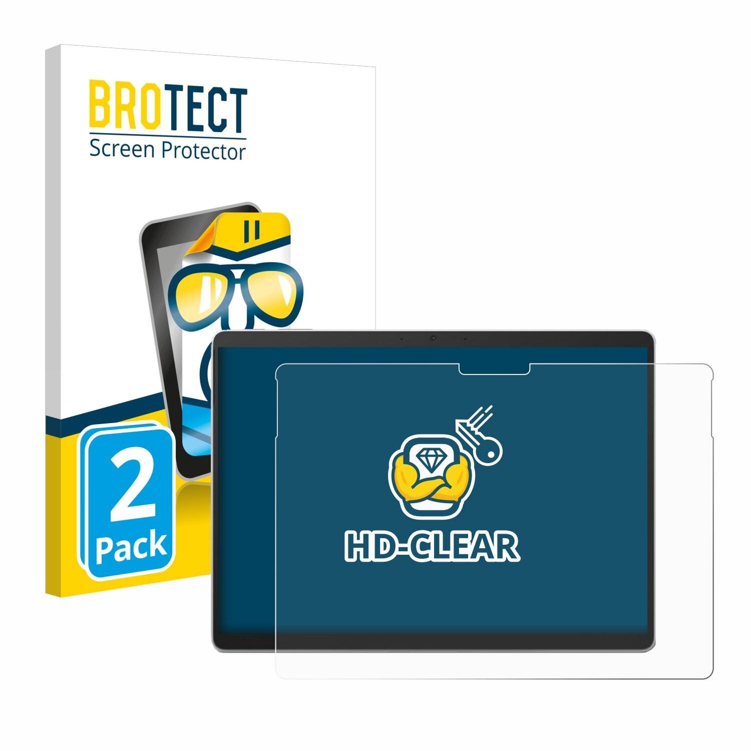 2x BROTECT Displayschutz-Folie für Microsoft Surface Pro