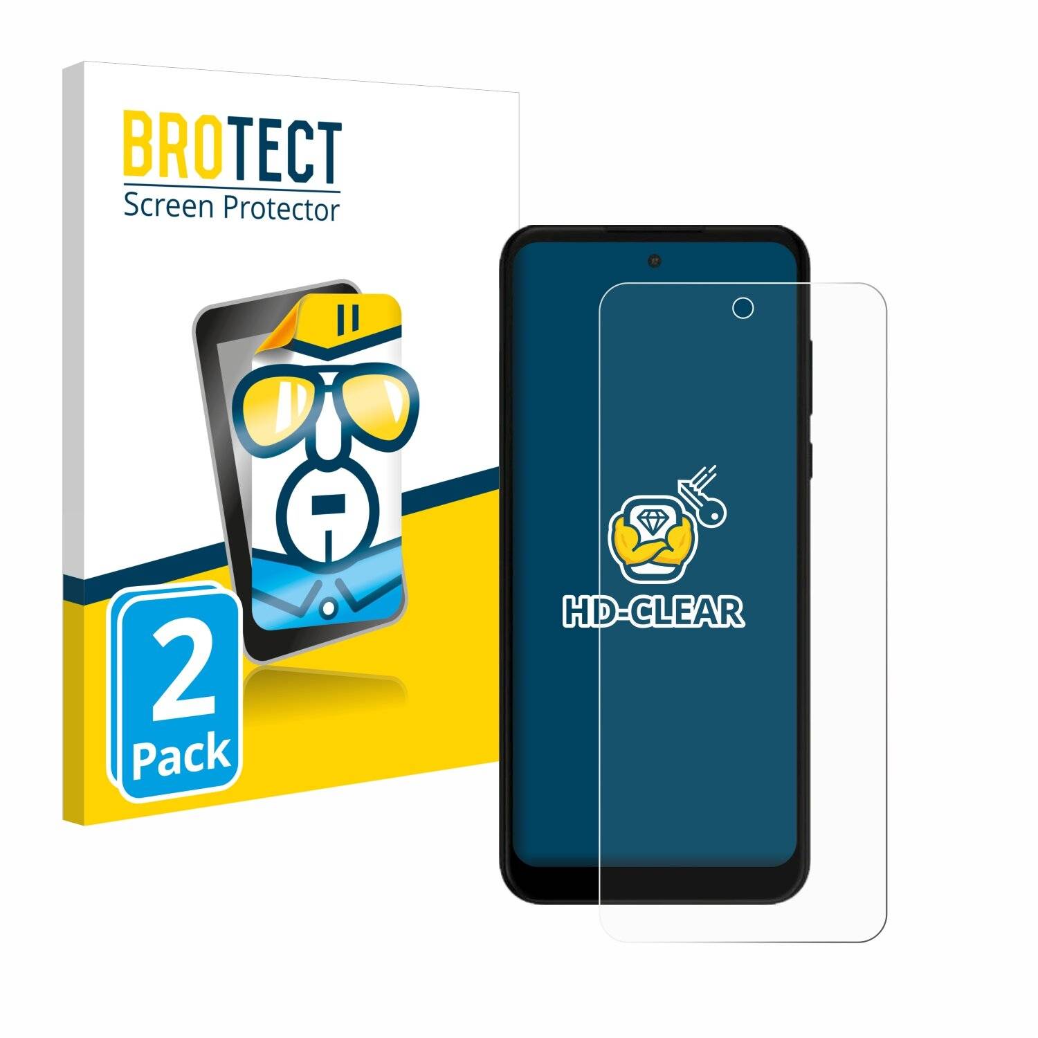 2x BROTECT Displayschutz-Folie für Motorola Moto G Power