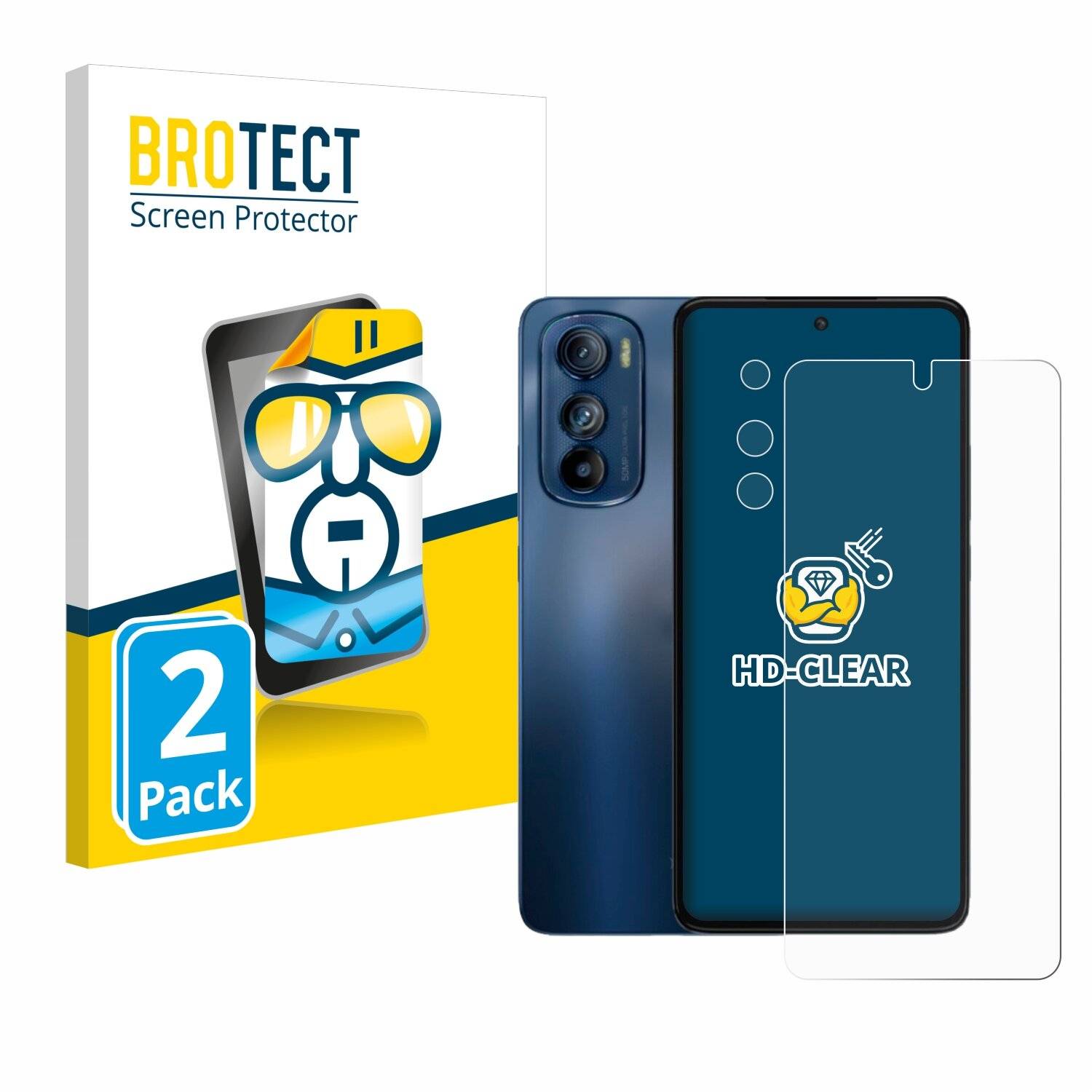 2x BROTECT Displayschutz-Folie für Motorola Edge 30