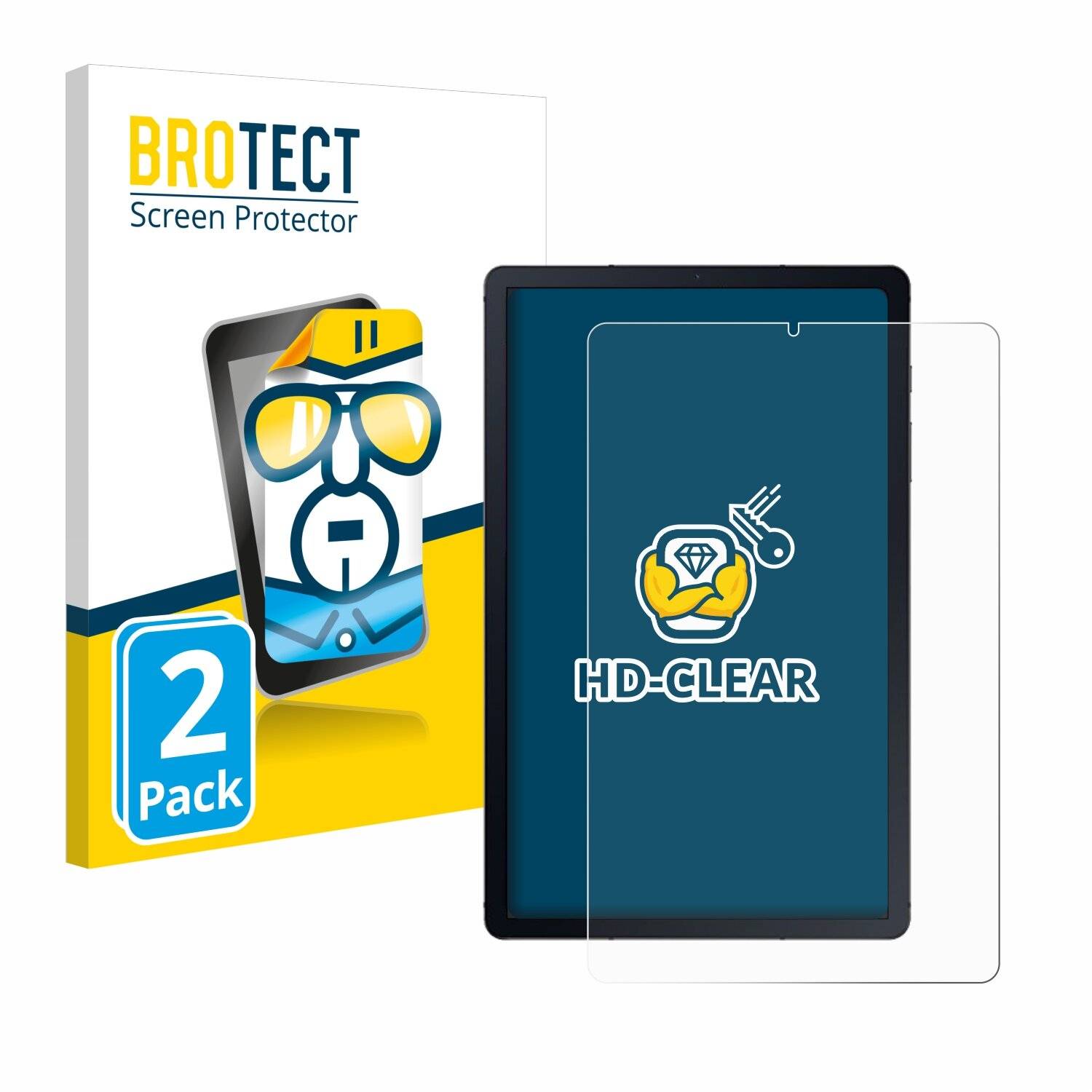 2x BROTECT Displayschutz-Folie für Samsung Galaxy Tab S6 Lite LTE