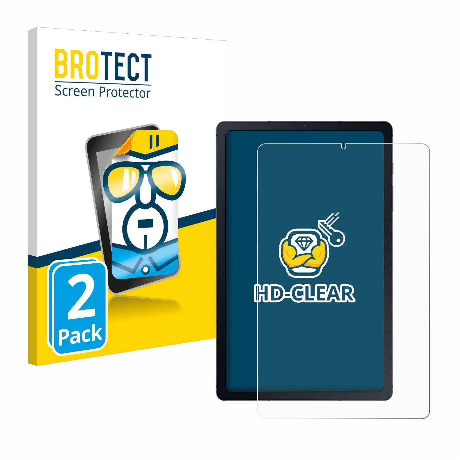 2x BROTECT Displayschutz-Folie für Samsung Galaxy Tab S6 Lite WiFi