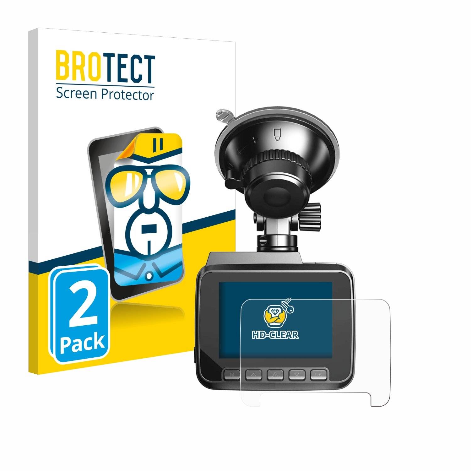 2x BROTECT Displayschutz-Folie für Azdome