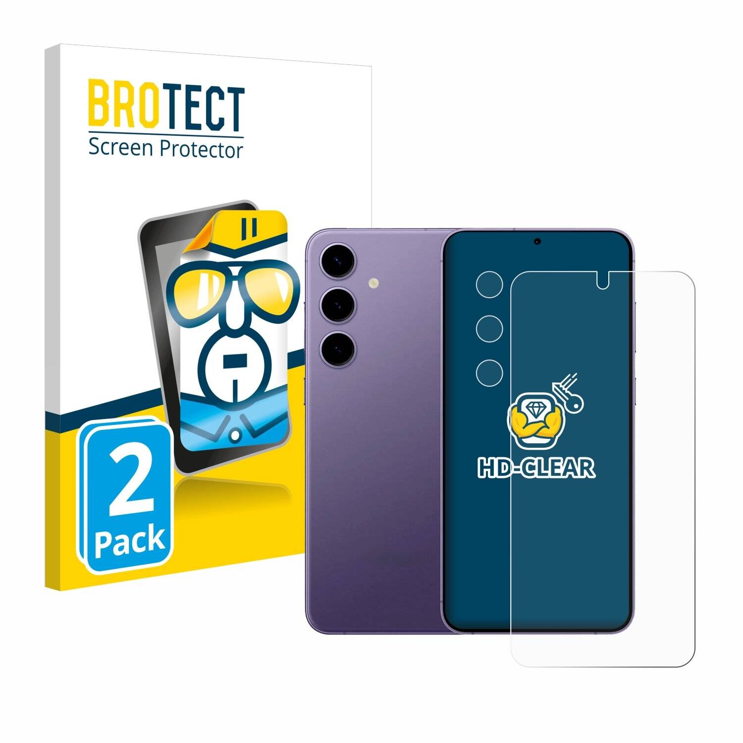2x BROTECT Displayschutz-Folie für Samsung Galaxy S24 Enterprise Edition