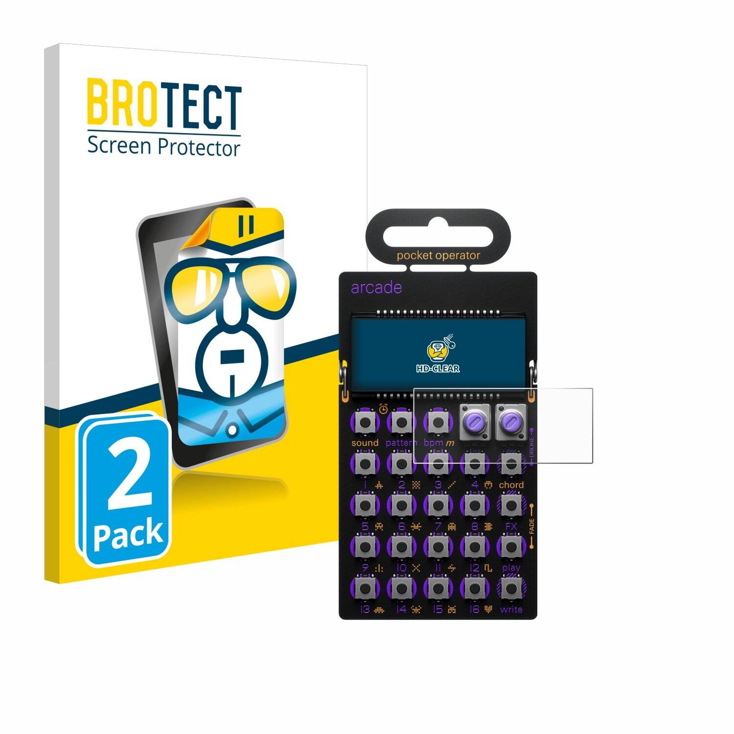 2x BROTECT Displayschutz-Folie für Teenage Engineering PO-20