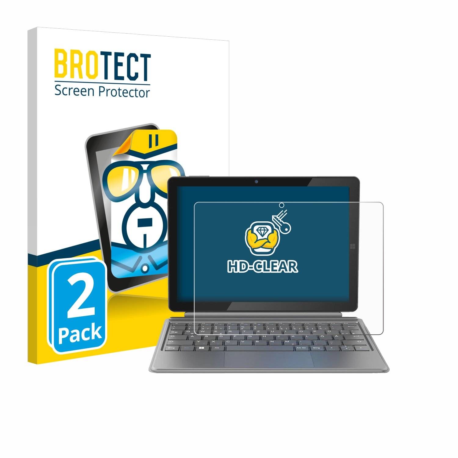 2x BROTECT Displayschutz-Folie für Peaq PMM