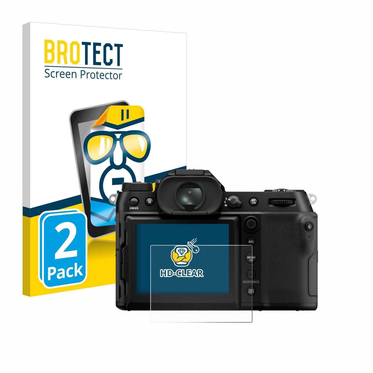 2x BROTECT Displayschutz-Folie für Fujifilm GFX100S