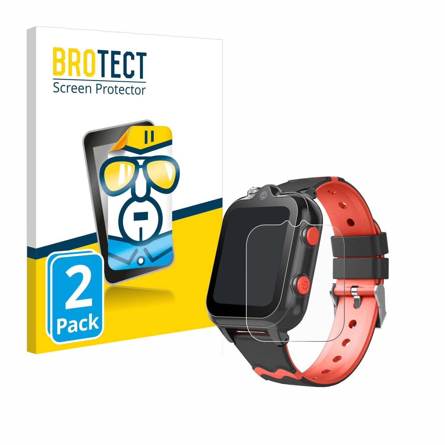 2x BROTECT Displayschutz-Folie für Yuede Kids Smartwatch