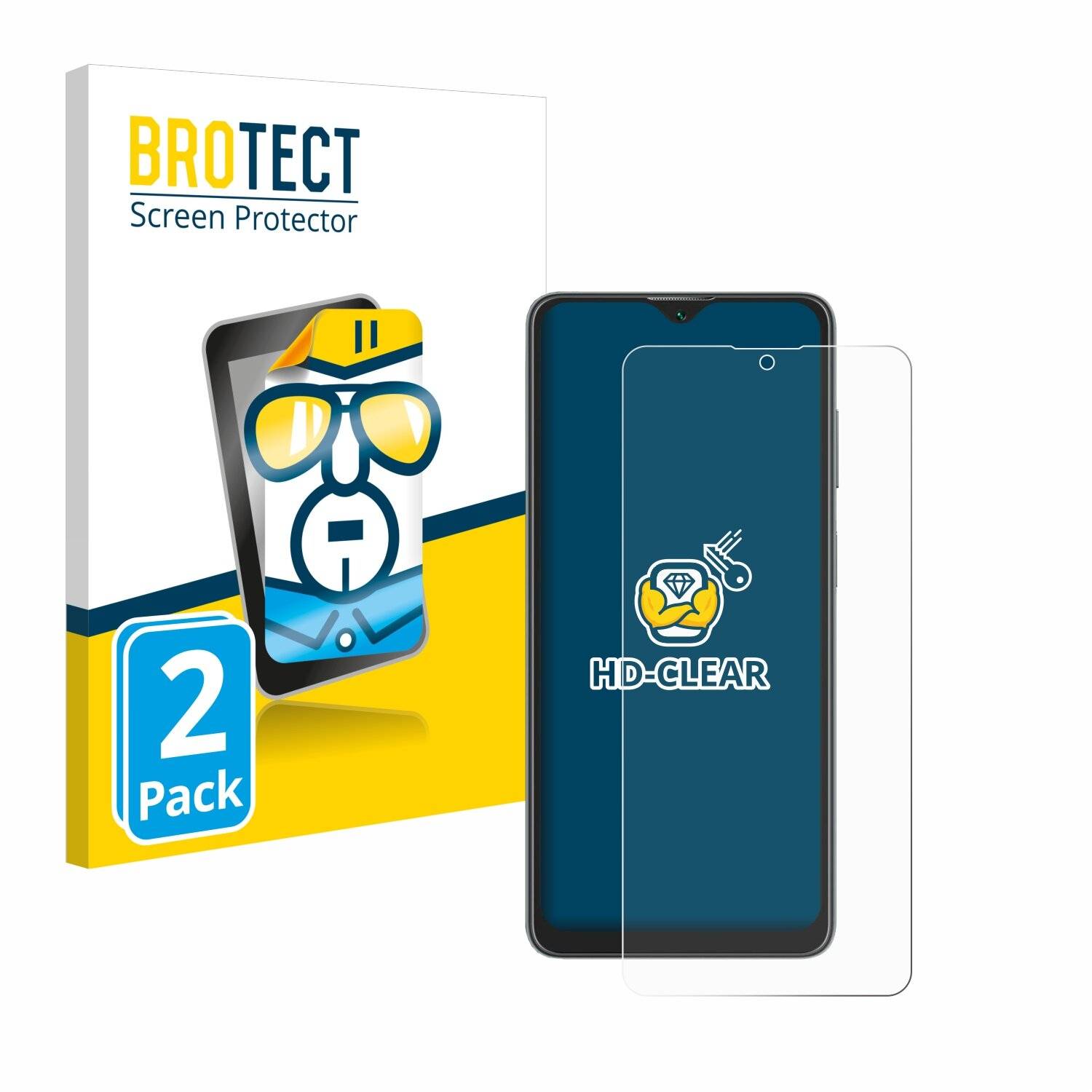 2x BROTECT Displayschutz-Folie für Oscal