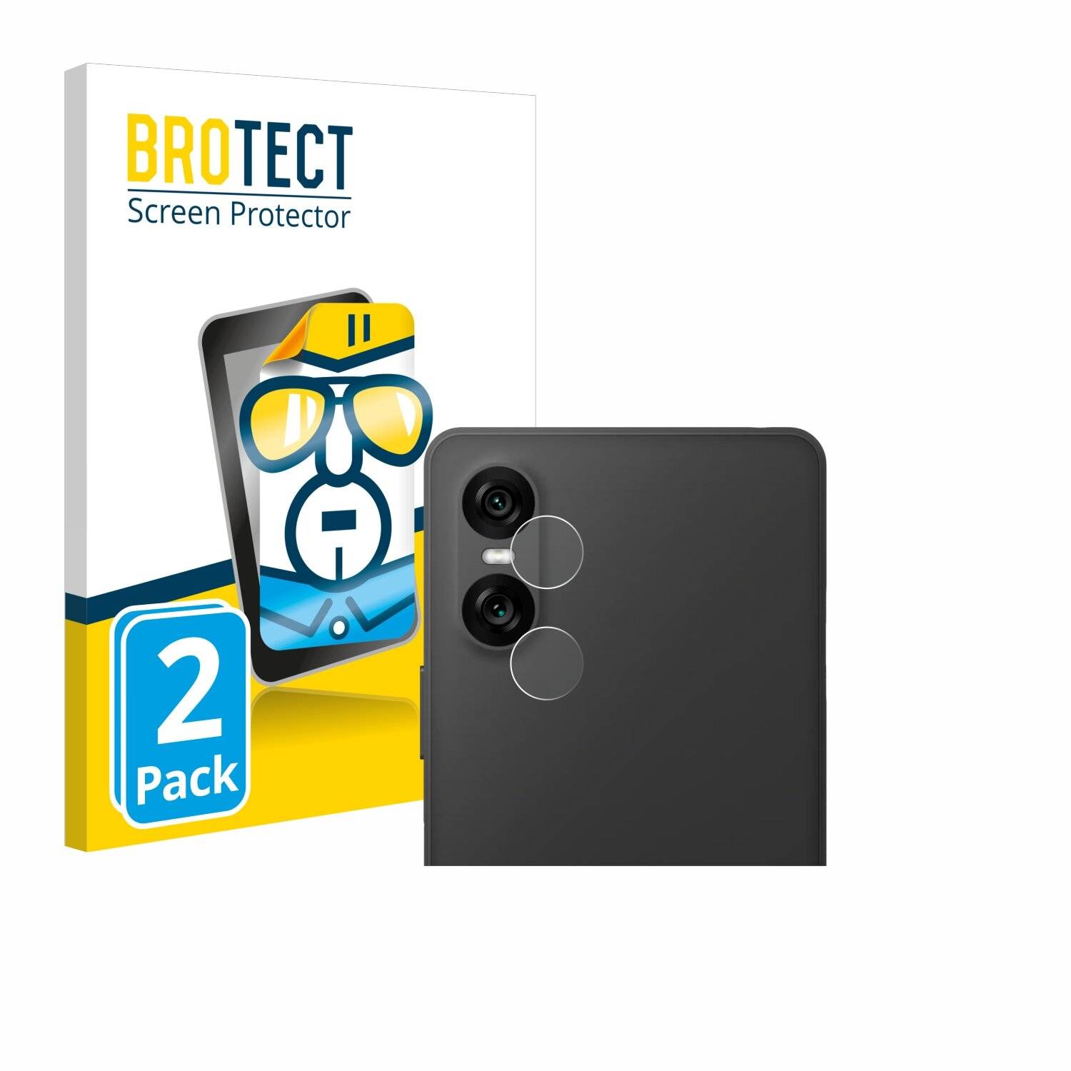 2x BROTECT Displayschutz-Folie für Sony Xperia 10 VI (NUR