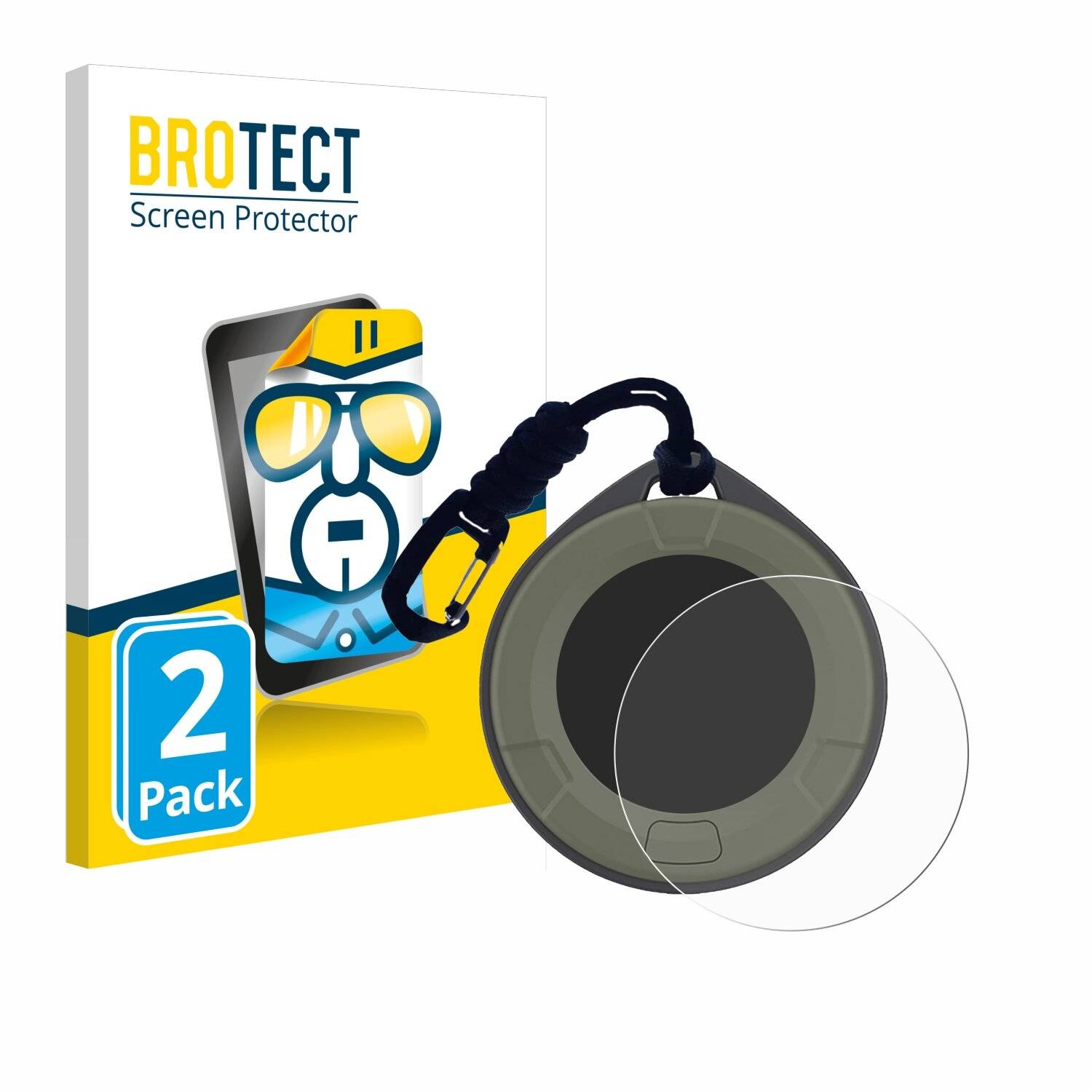 2x BROTECT Displayschutz-Folie für lsenlty portable CO2