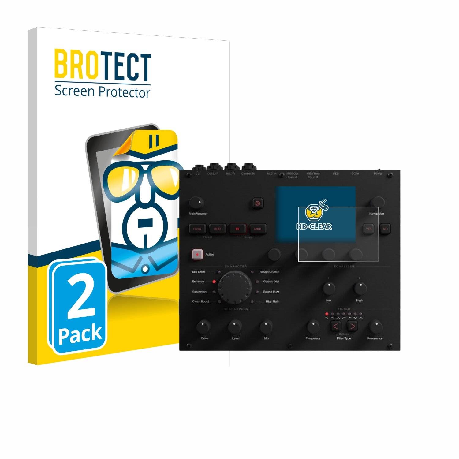 2x BROTECT Displayschutz-Folie für Elektron Analog Heat
