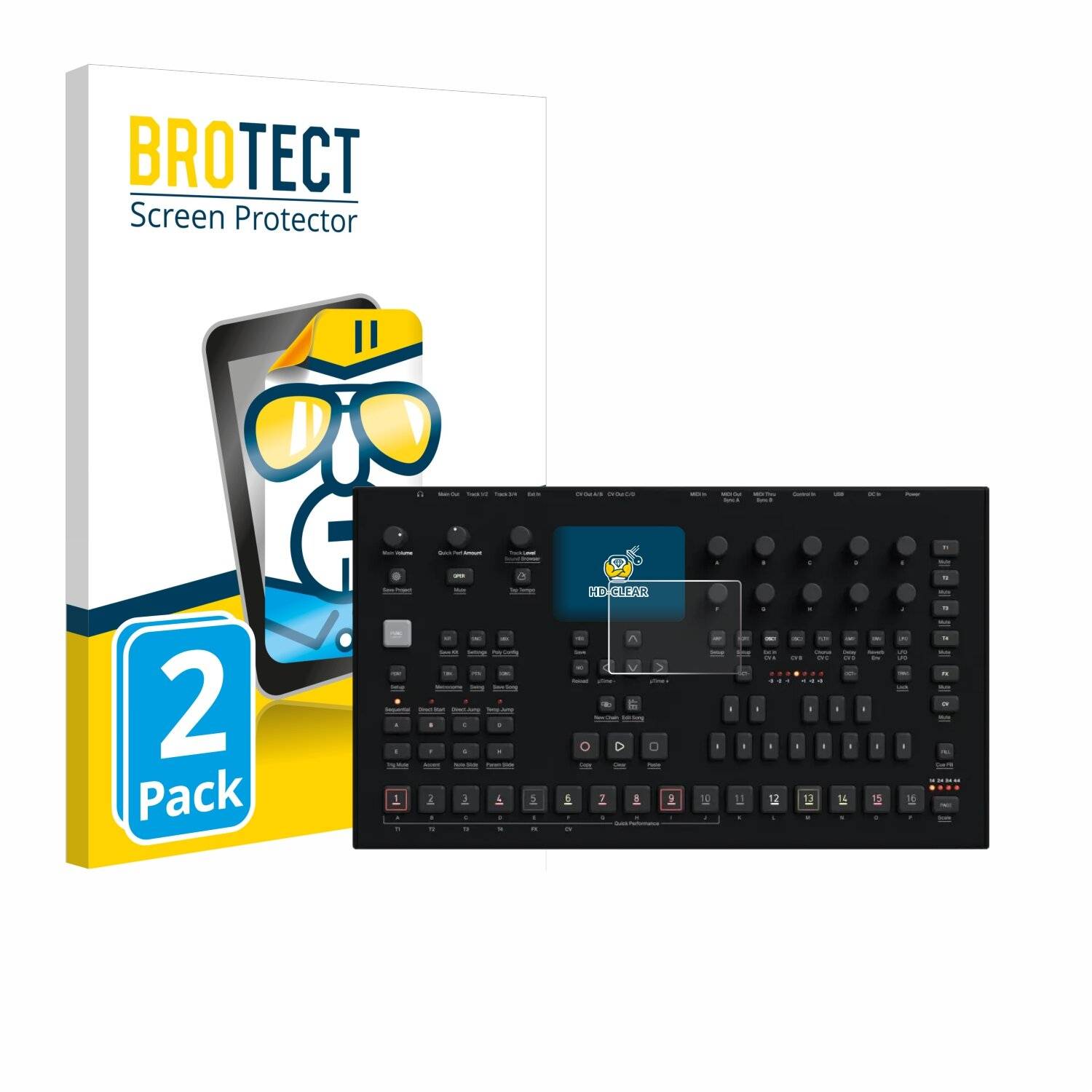2x BROTECT Displayschutz-Folie für Elektron Analog Four
