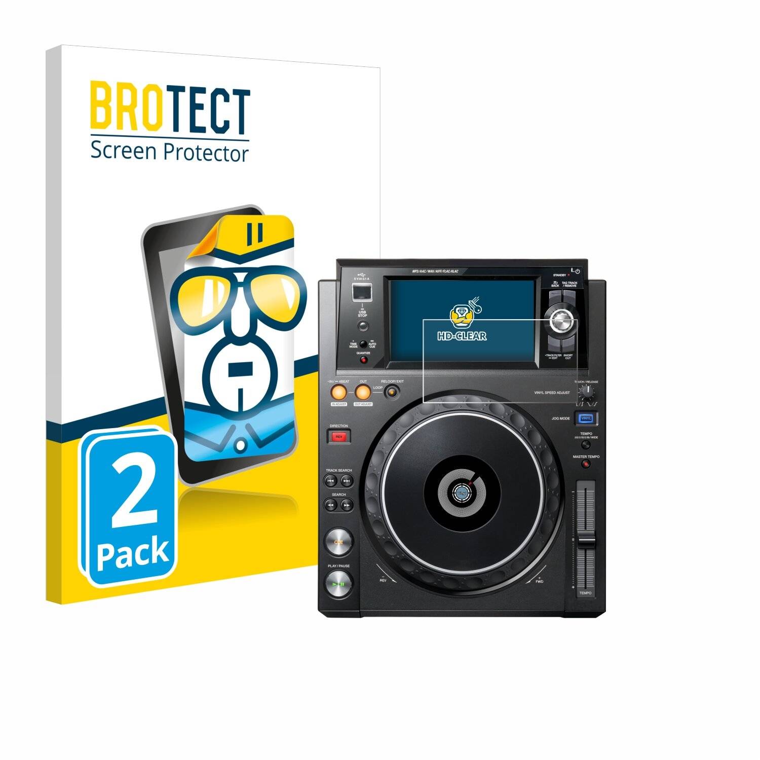 2x BROTECT Displayschutz-Folie für Pioneer XDJ
