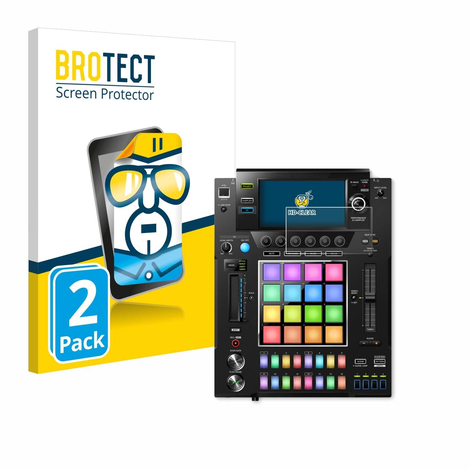 2x BROTECT Displayschutz-Folie für Pioneer DJS