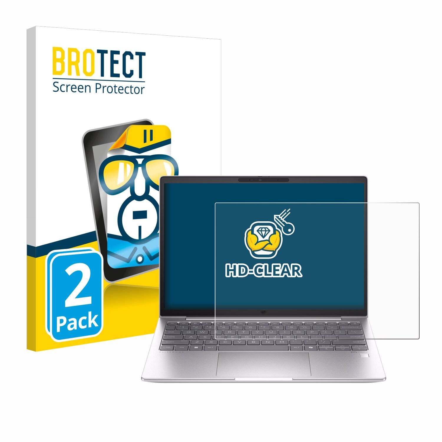 2x BROTECT Displayschutz-Folie für HP EliteBook 630