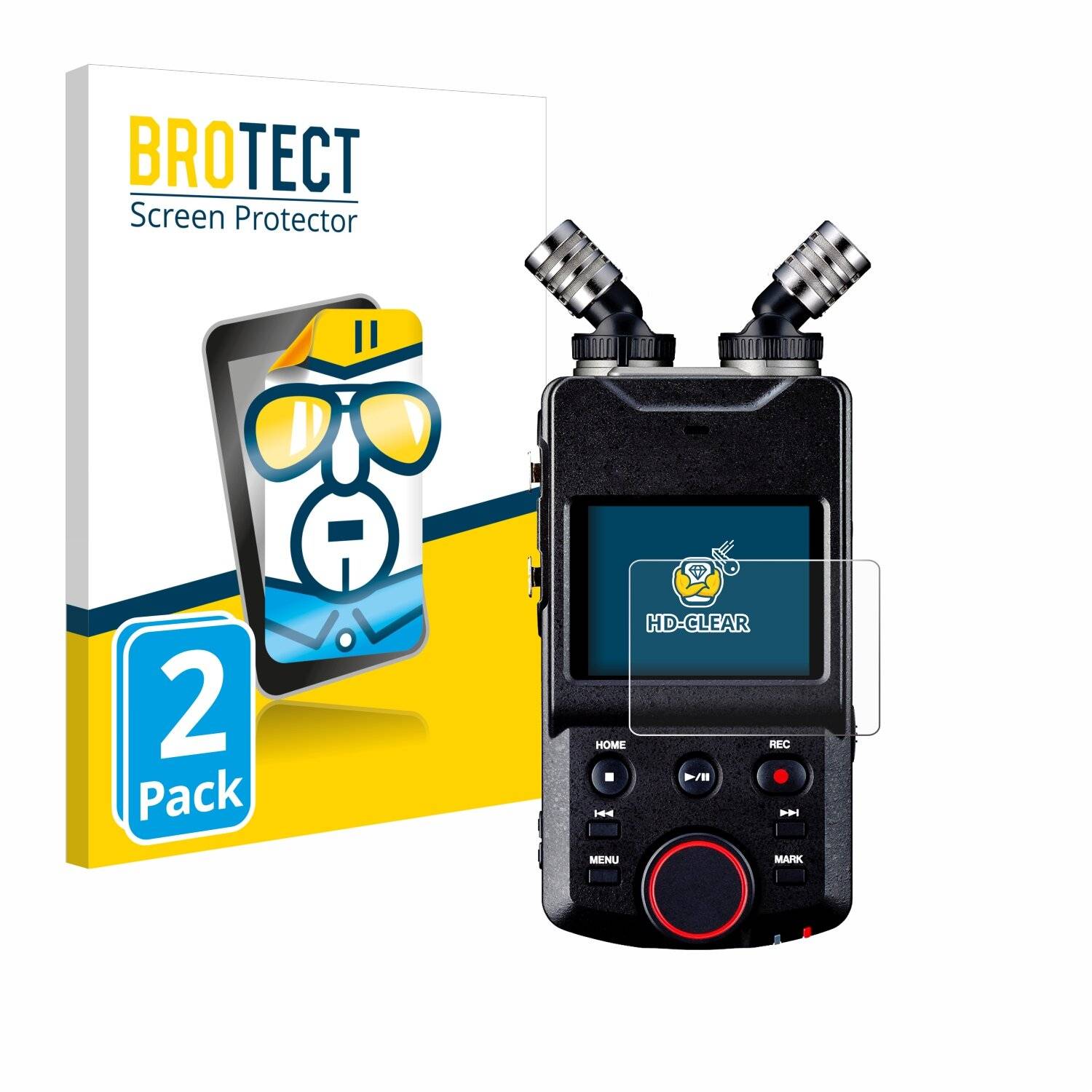 2x BROTECT Displayschutz-Folie für Tascam Portacapture