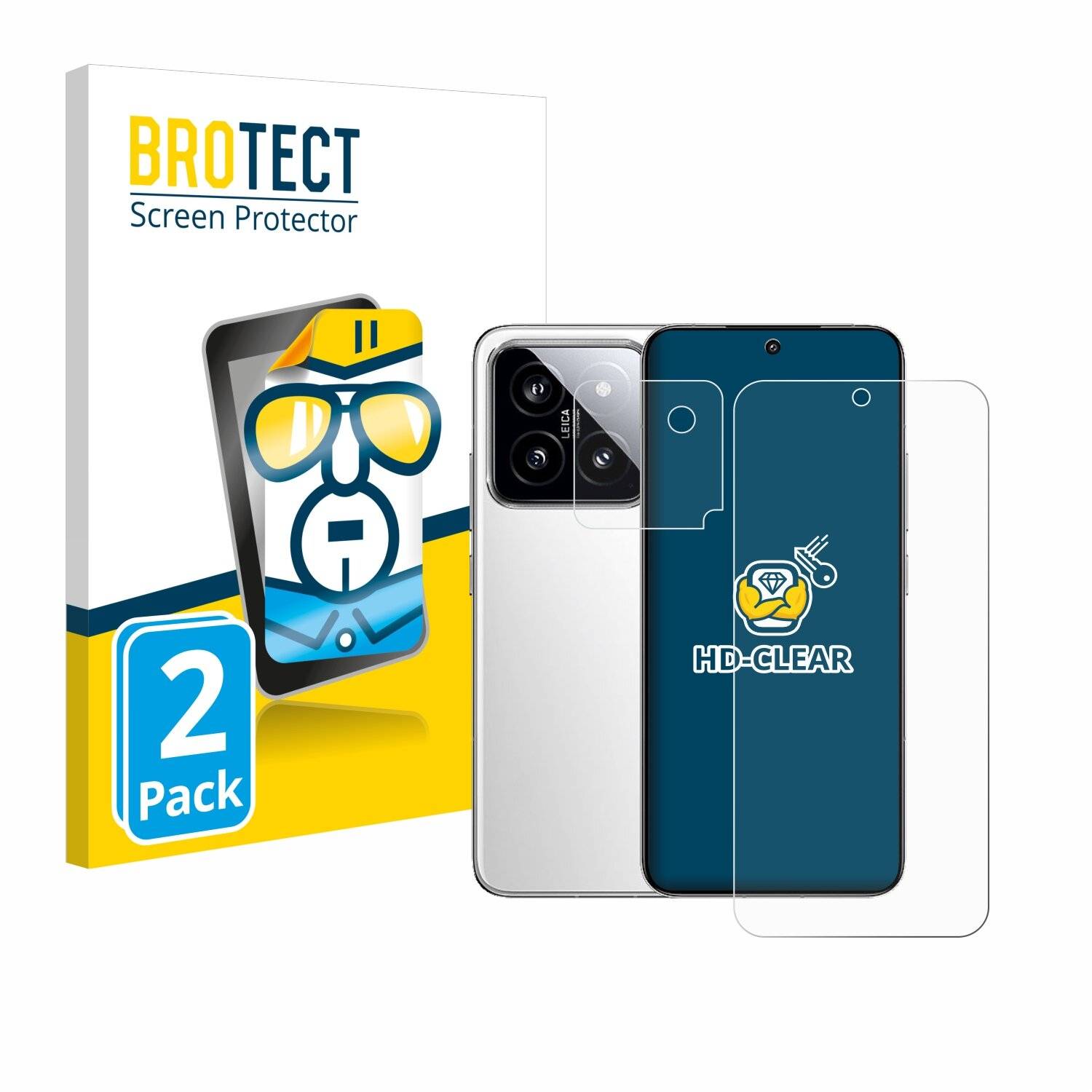 2x BROTECT Displayschutz-Folie für Xiaomi 14