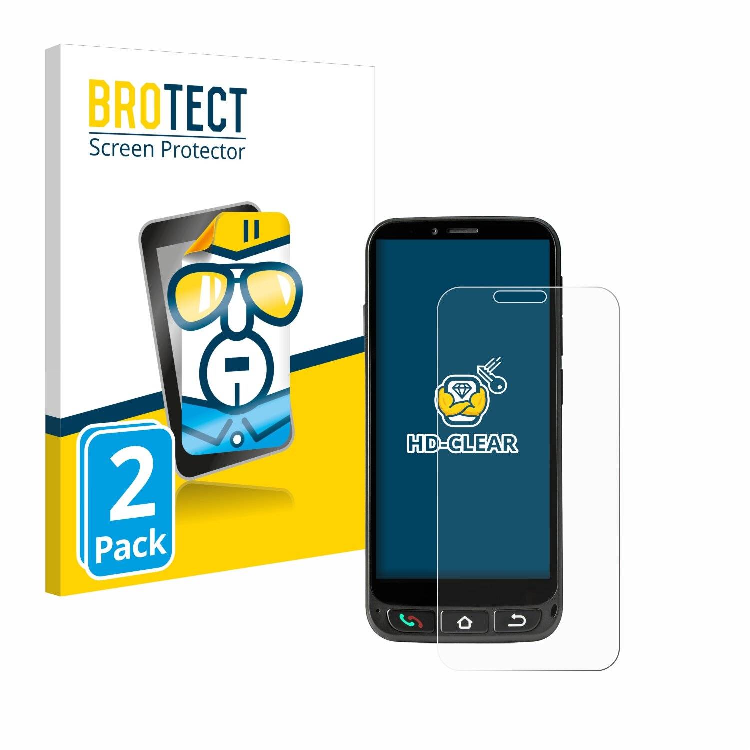 2x BROTECT Displayschutz-Folie für SPC Zeus 4G