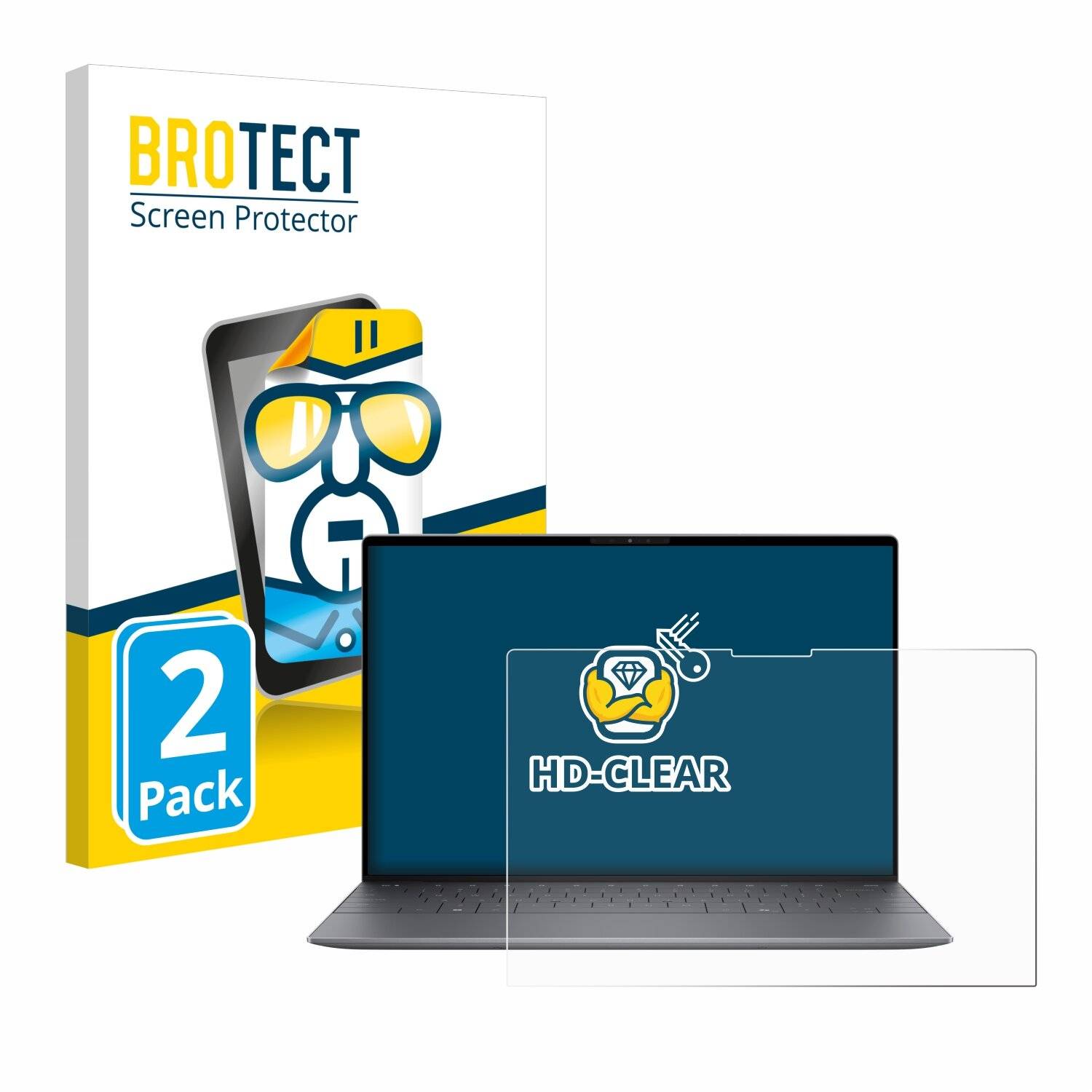 2x BROTECT Displayschutz-Folie für Dell XPS 13