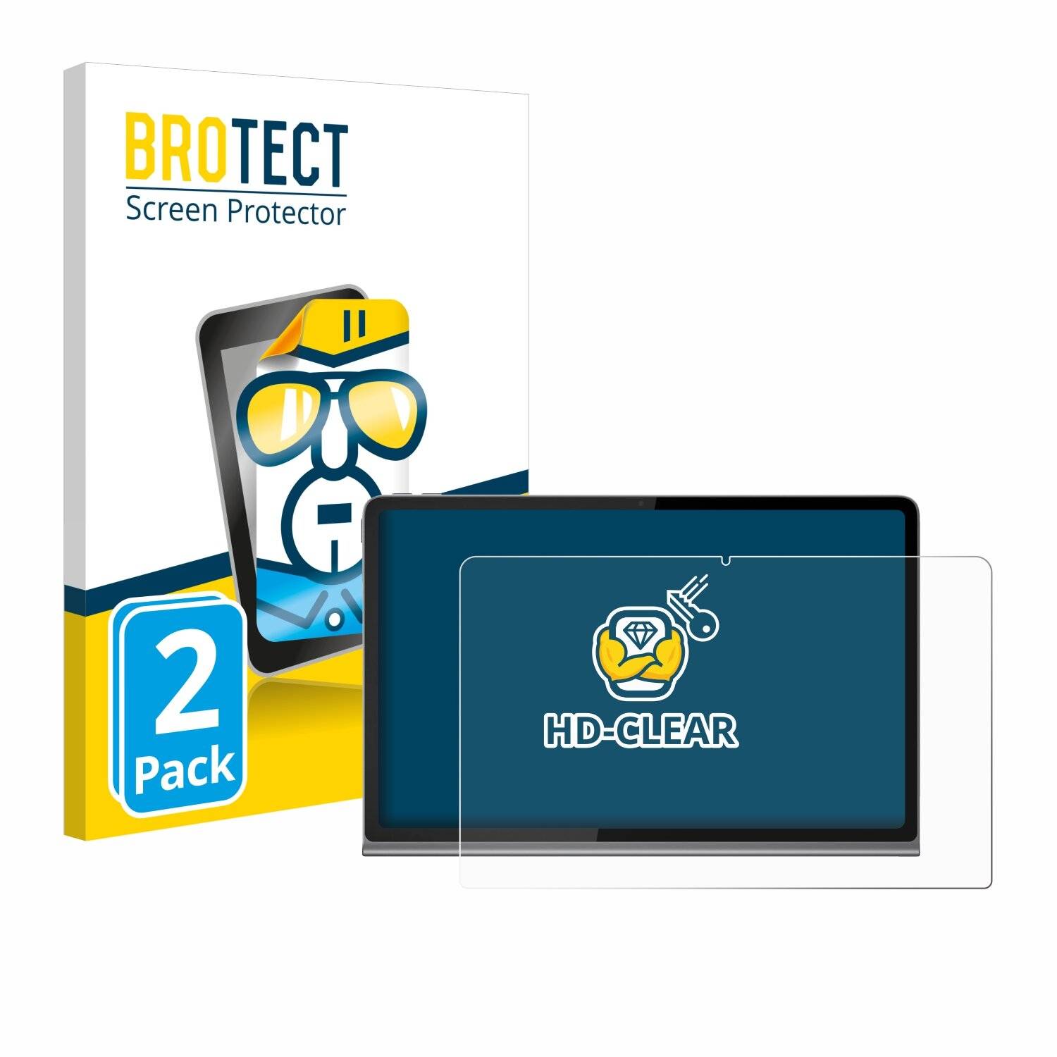 2x BROTECT Displayschutz-Folie für Lenovo Tab