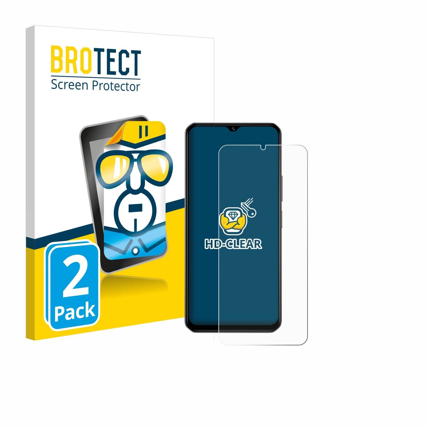 2x BROTECT Displayschutz-Folie für Vivo T3