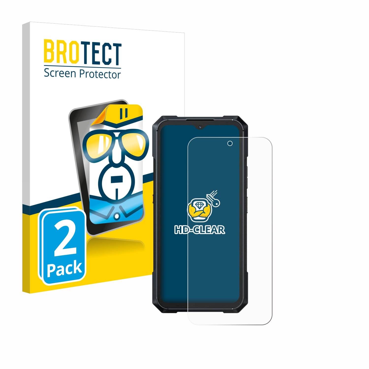 2x BROTECT Displayschutz-Folie für Cubot KingKong