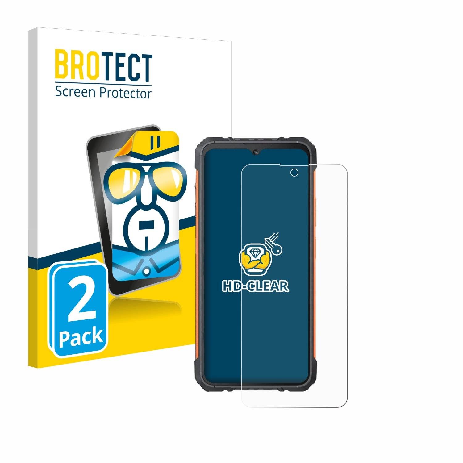 2x BROTECT Displayschutz-Folie für Cubot KingKong