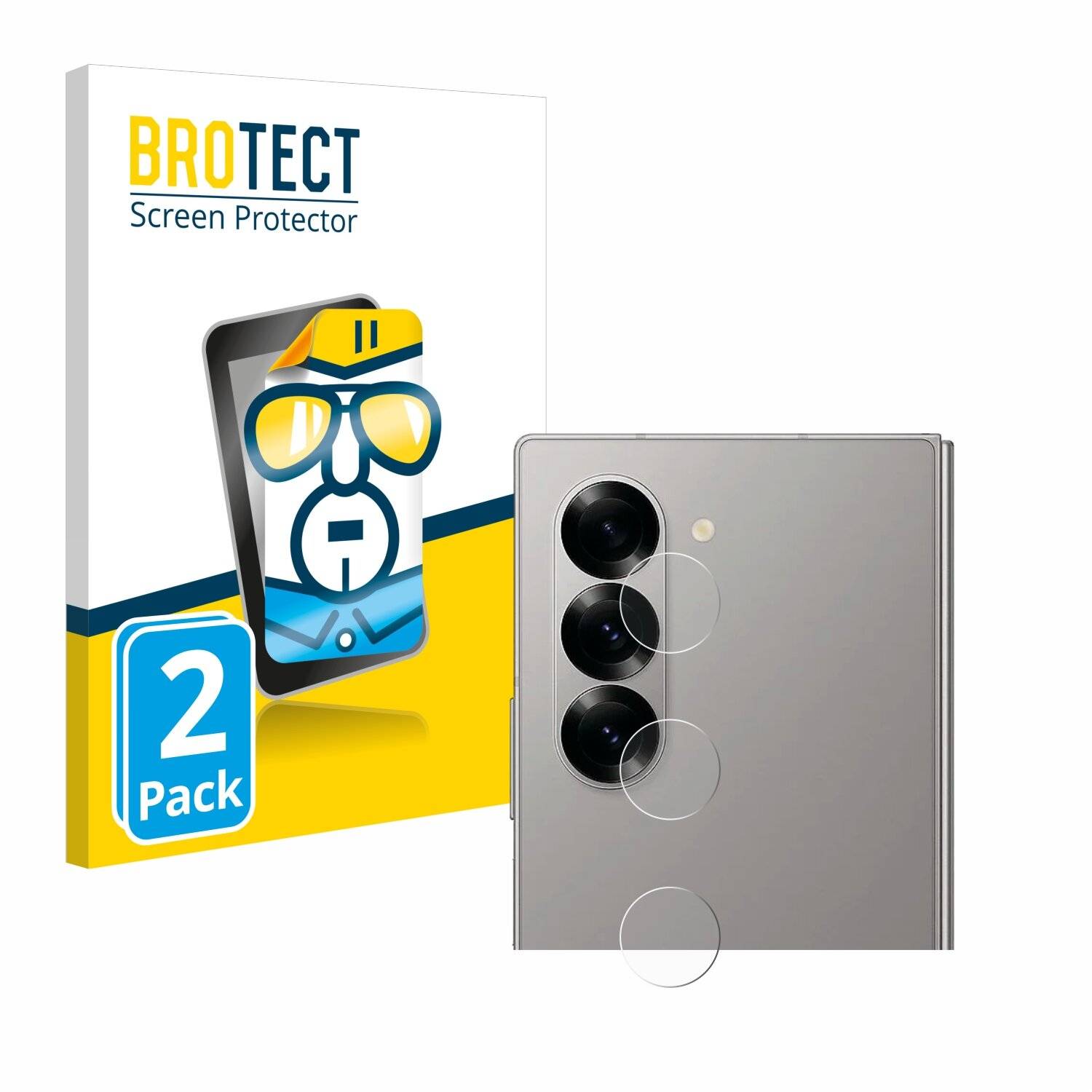 2x BROTECT Displayschutz-Folie für Samsung Galaxy Z Fold 6 5G (NUR