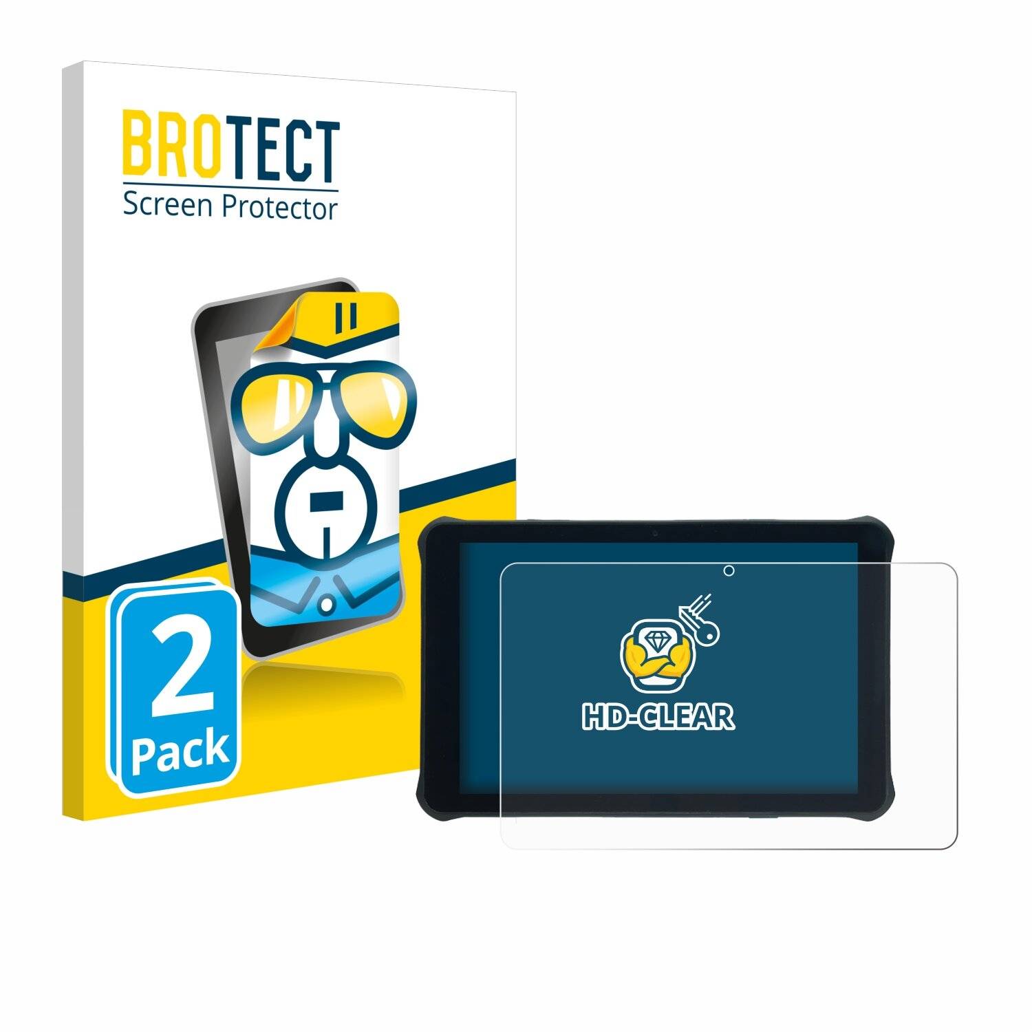 2x BROTECT Displayschutz-Folie für Unitech
