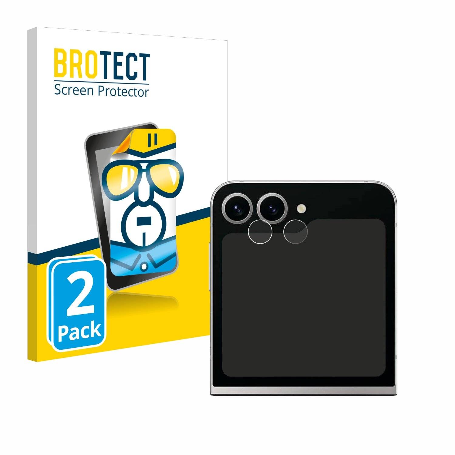 2x BROTECT Displayschutz-Folie für Samsung Galaxy Z Flip6 (NUR