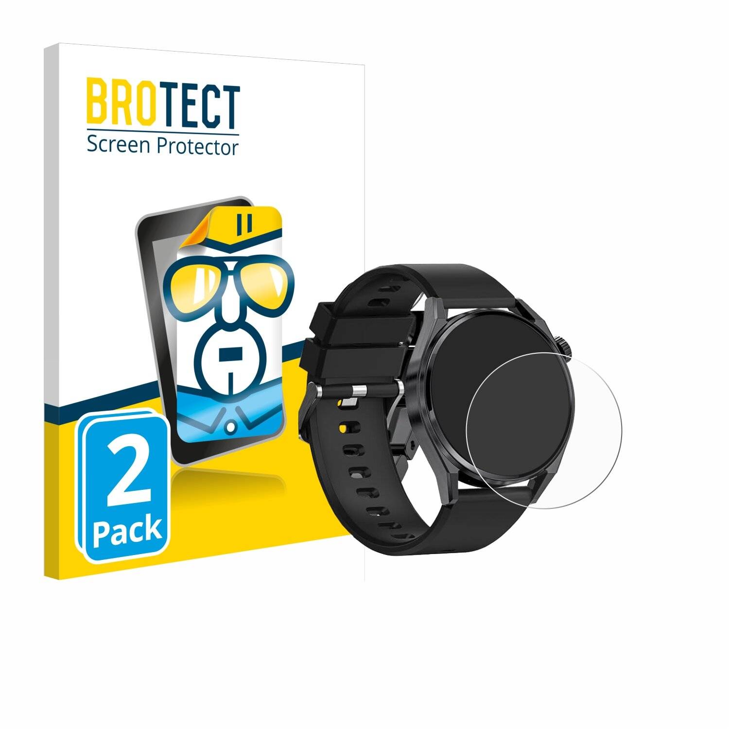 2x BROTECT Displayschutz-Folie für LIGE ASD-ST15