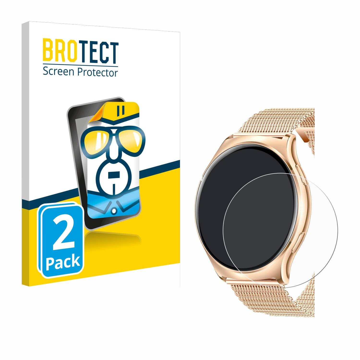 2x BROTECT Displayschutz-Folie für Iaret Smartwatch