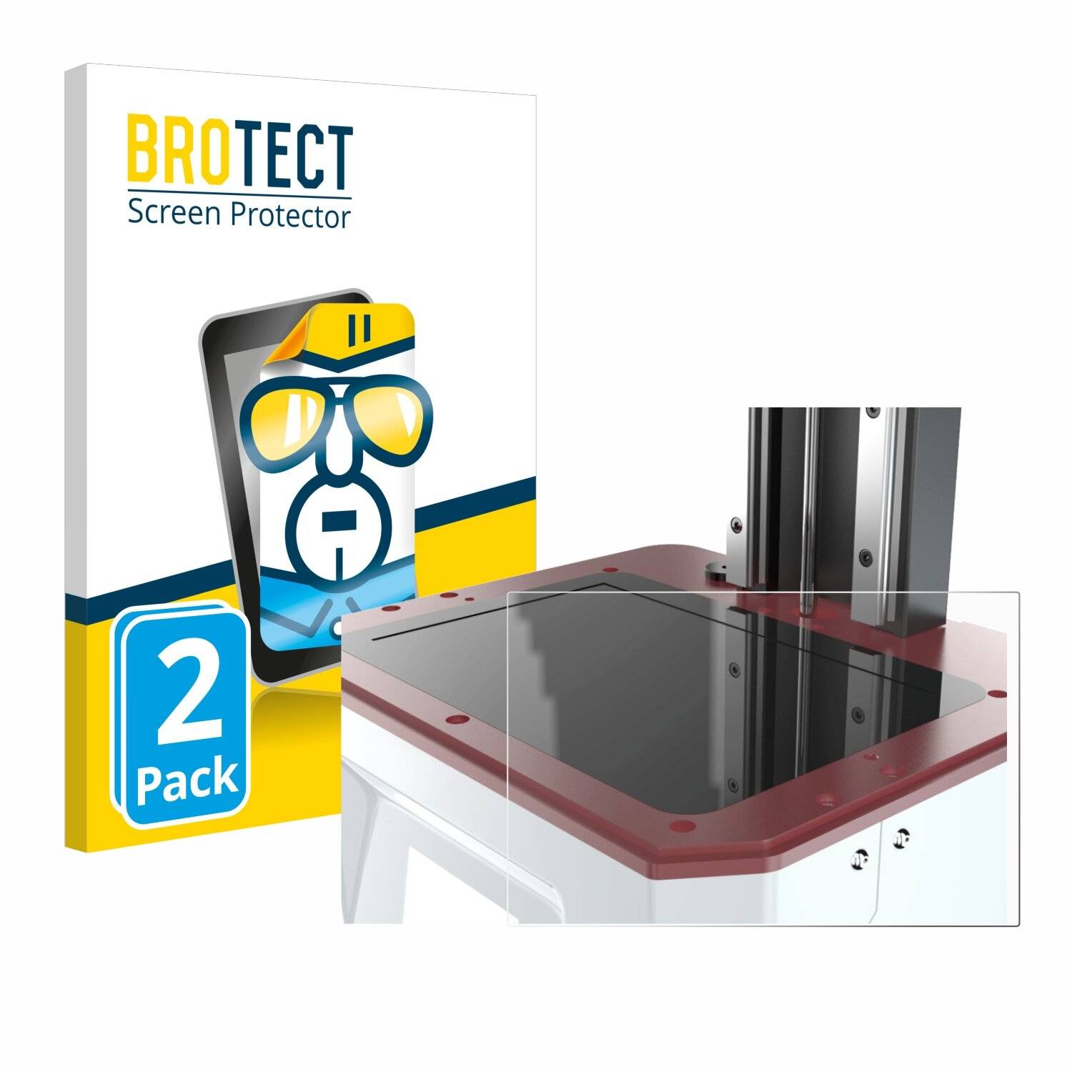 2x BROTECT Displayschutz-Folie für Flashforge Foto 9.25 6K monochrome
