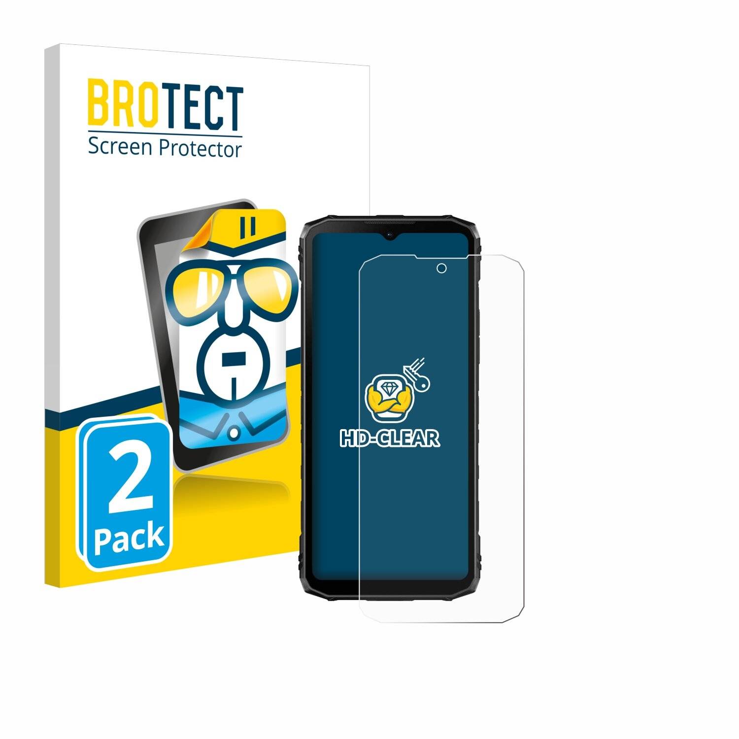2x BROTECT Displayschutz-Folie für Doogee Blade 10