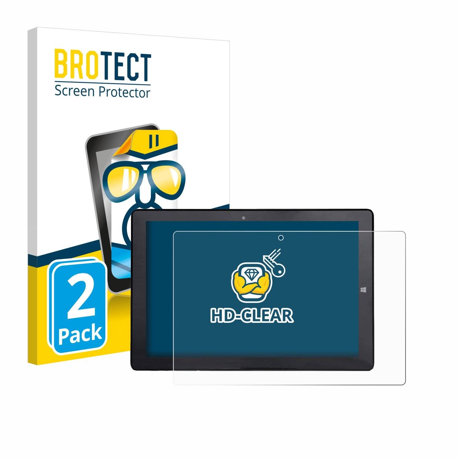 2x BROTECT Displayschutz-Folie für Awow AiBook