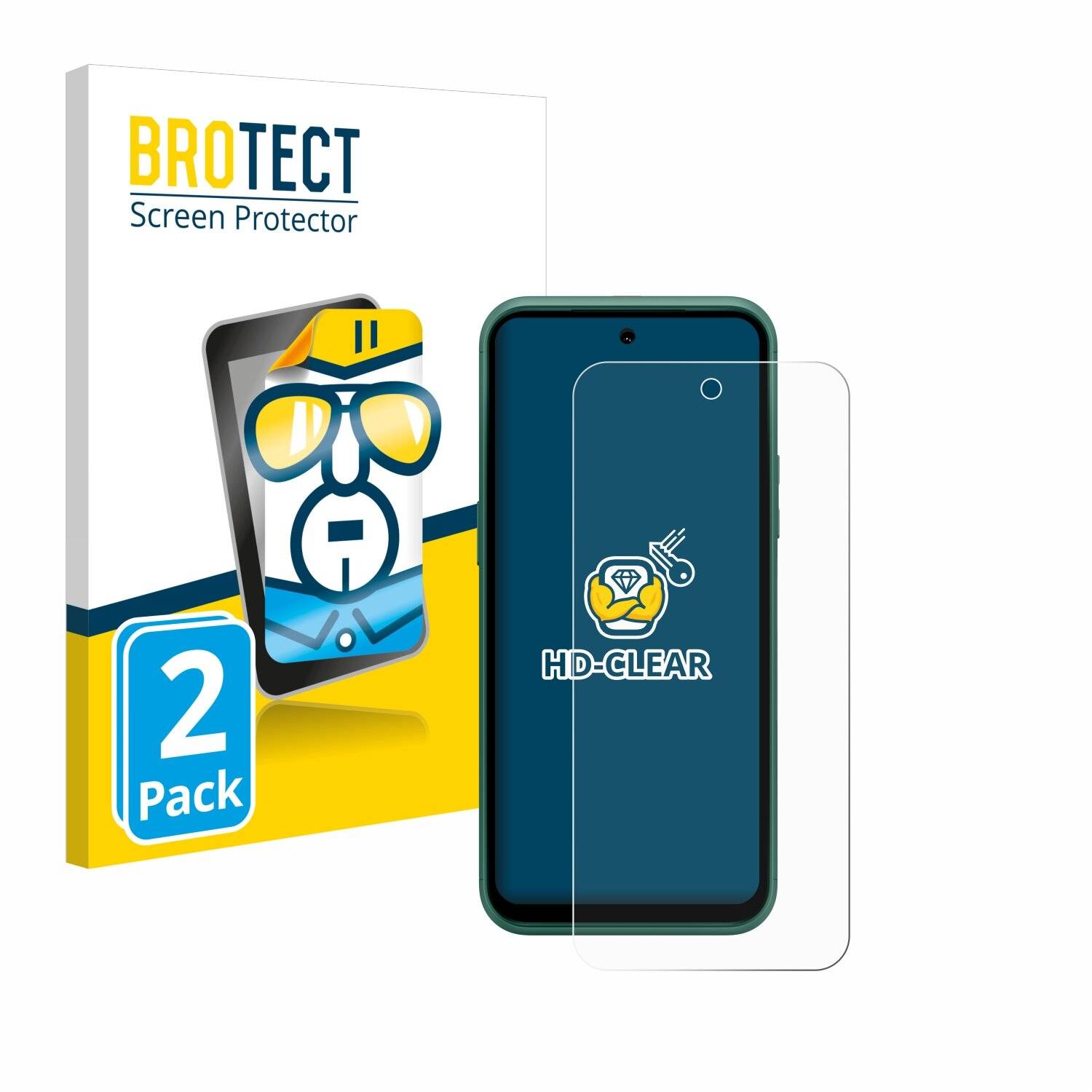 2x BROTECT Displayschutz-Folie für Nokia XR21 Limited