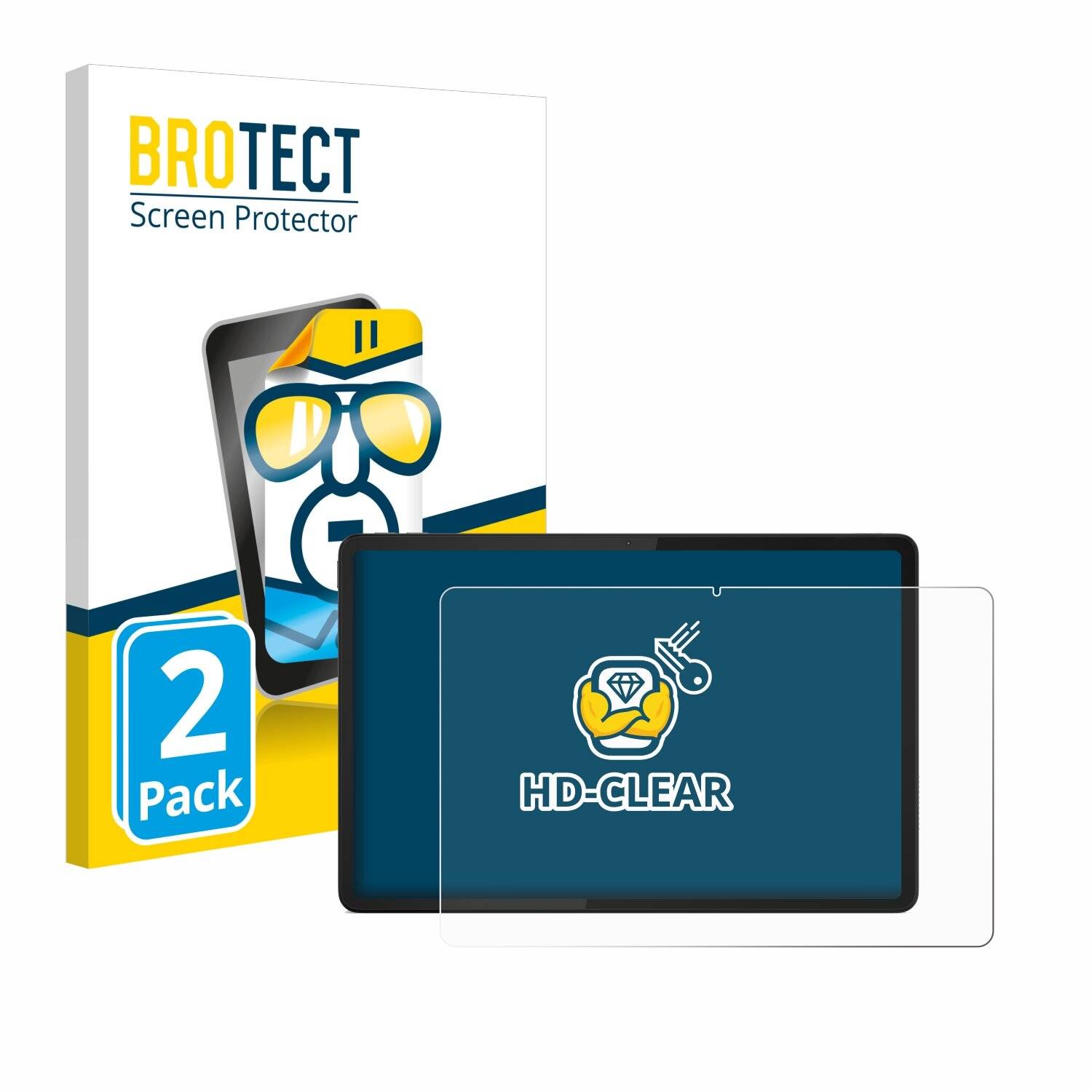 2x BROTECT Displayschutz-Folie für Lenovo Tab