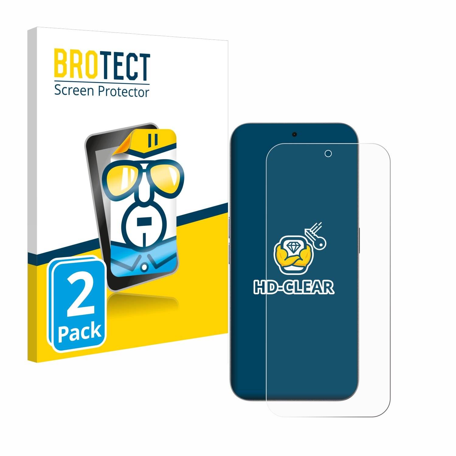 2x BROTECT Displayschutz-Folie für Nothing Phone (2a)