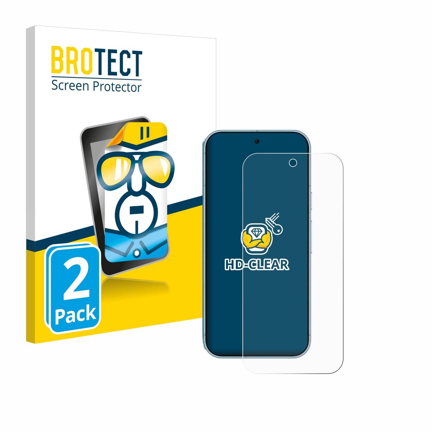 2x BROTECT Displayschutz-Folie für Google Pixel 9