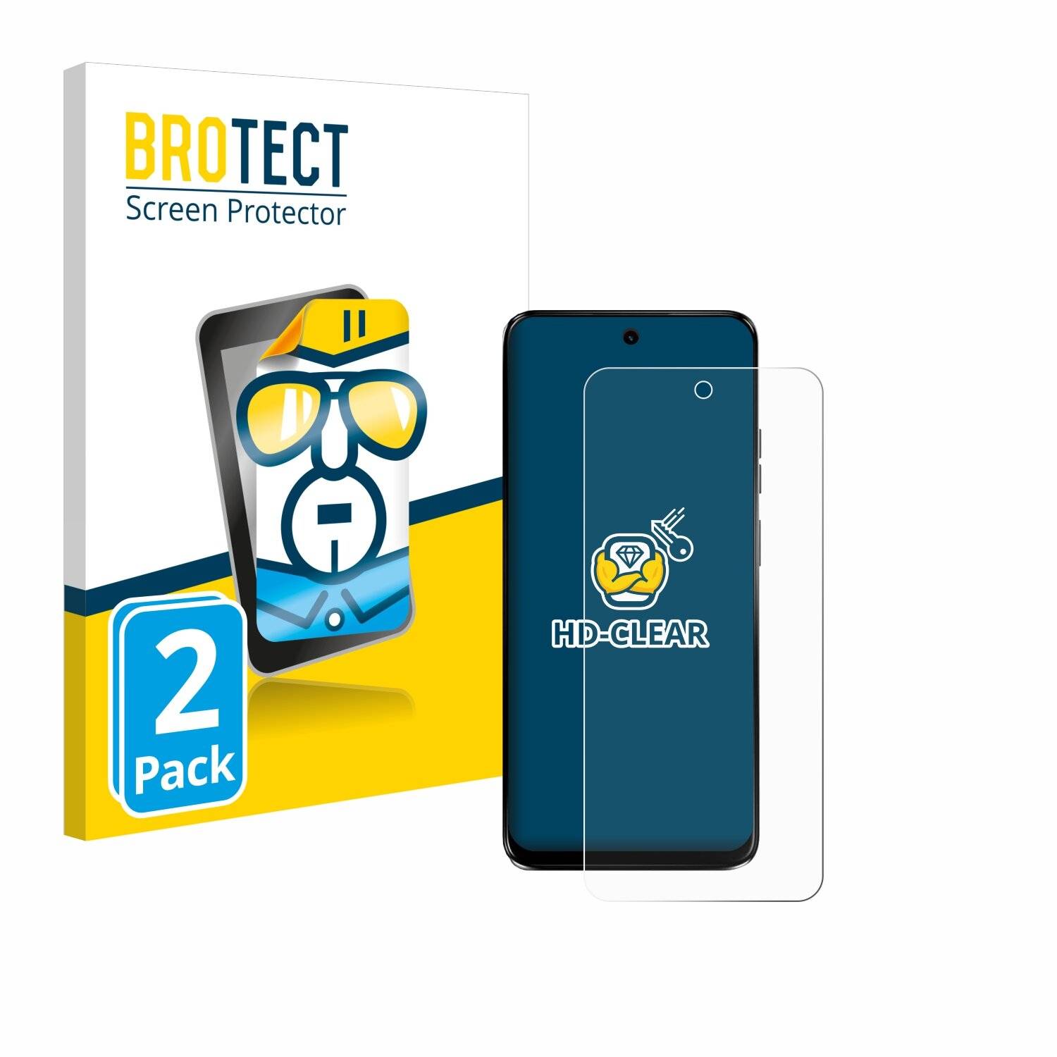 2x BROTECT Displayschutz-Folie für Motorola G34