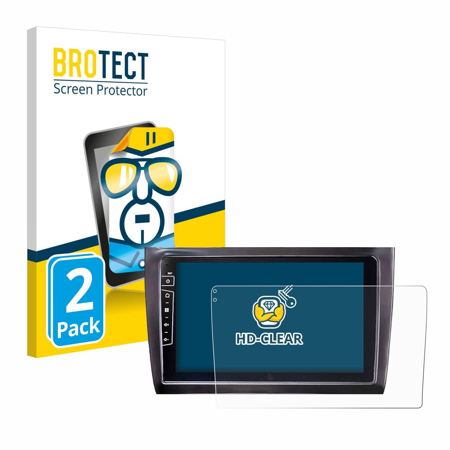 2x BROTECT Displayschutz-Folie für Dynavin D9-DF56