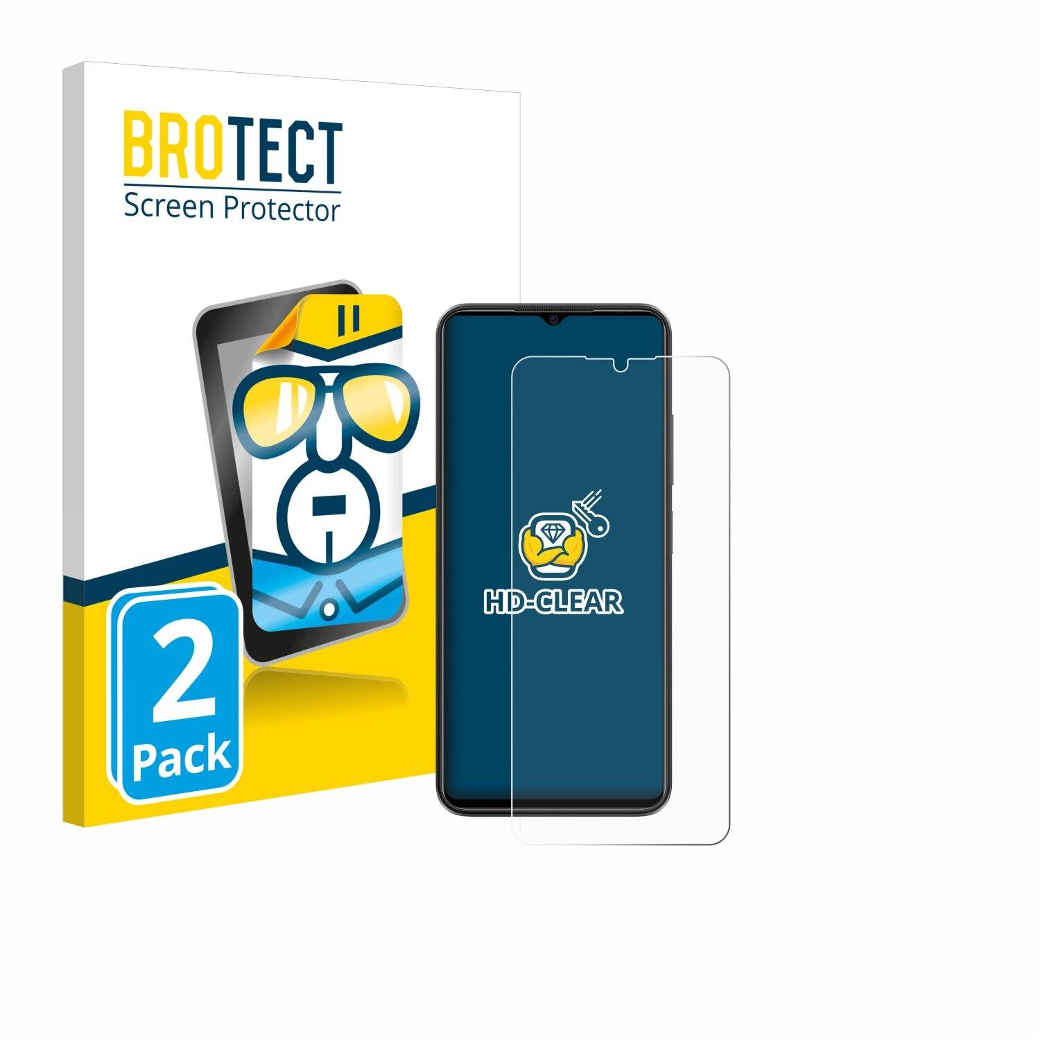 2x BROTECT Displayschutz-Folie für ZTE Blade
