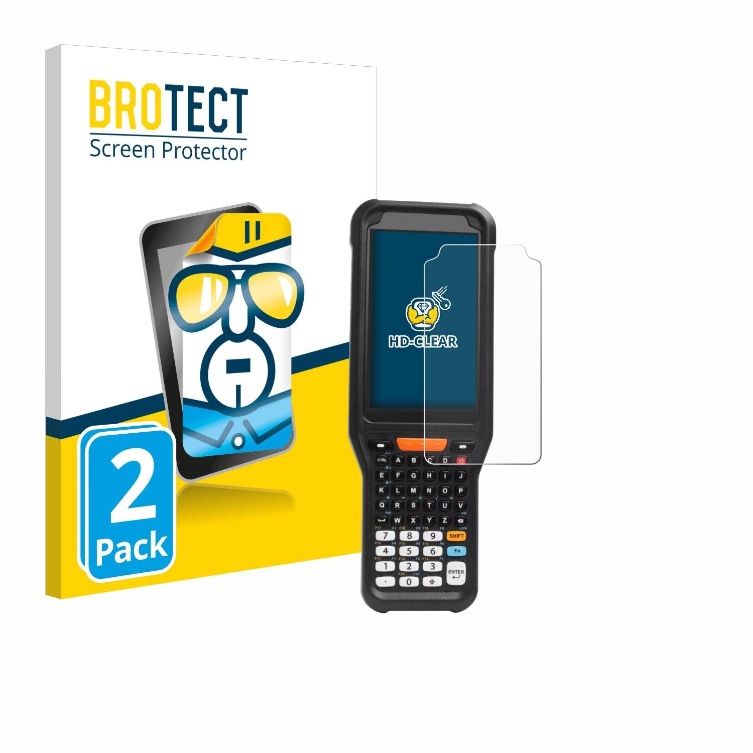 2x BROTECT Displayschutz-Folie für Point Mobile