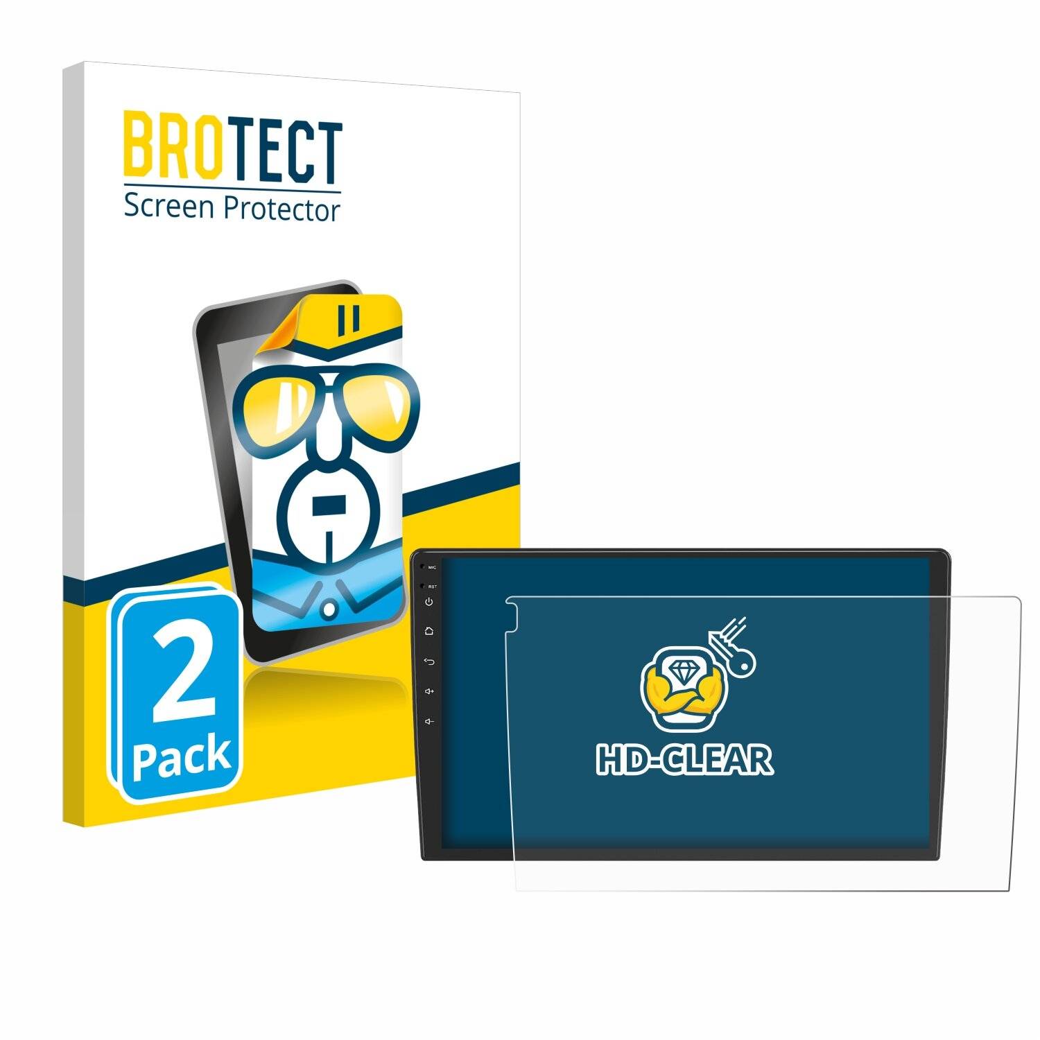 2x BROTECT Displayschutz-Folie für Eonon ua12s