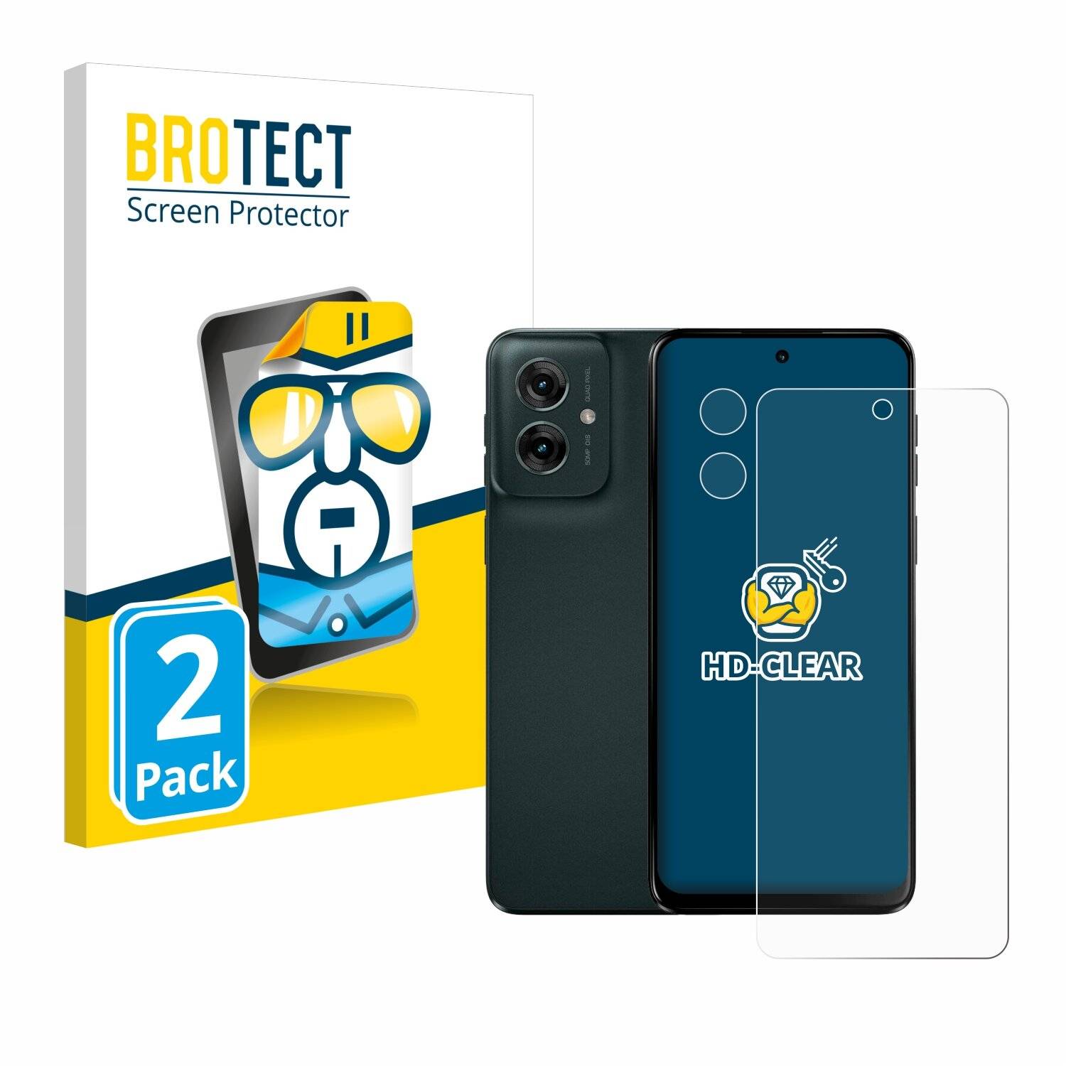 2x BROTECT Displayschutz-Folie für Motorola Moto G55