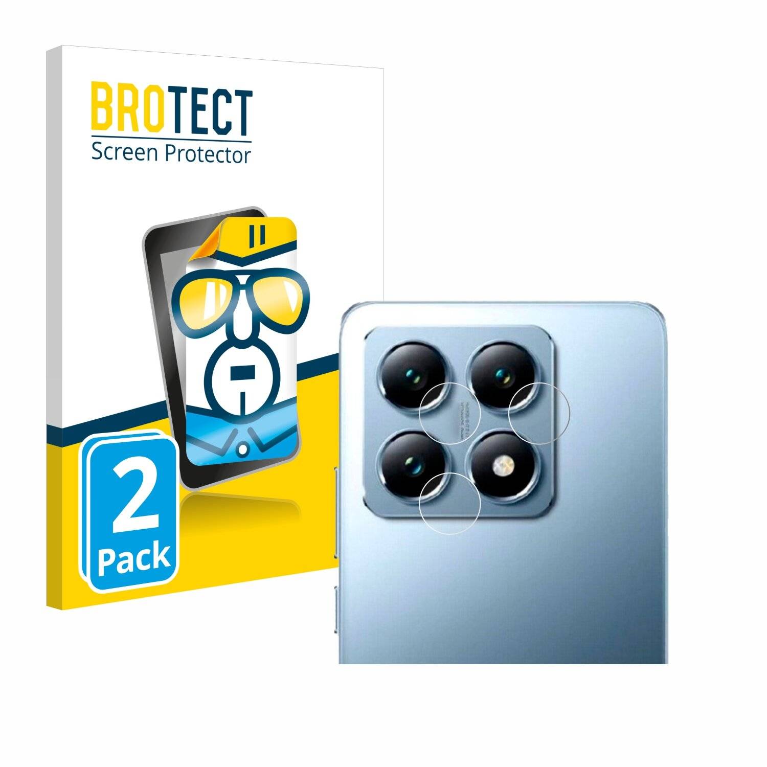 2x BROTECT Displayschutz-Folie für Xiaomi 14T Pro (NUR