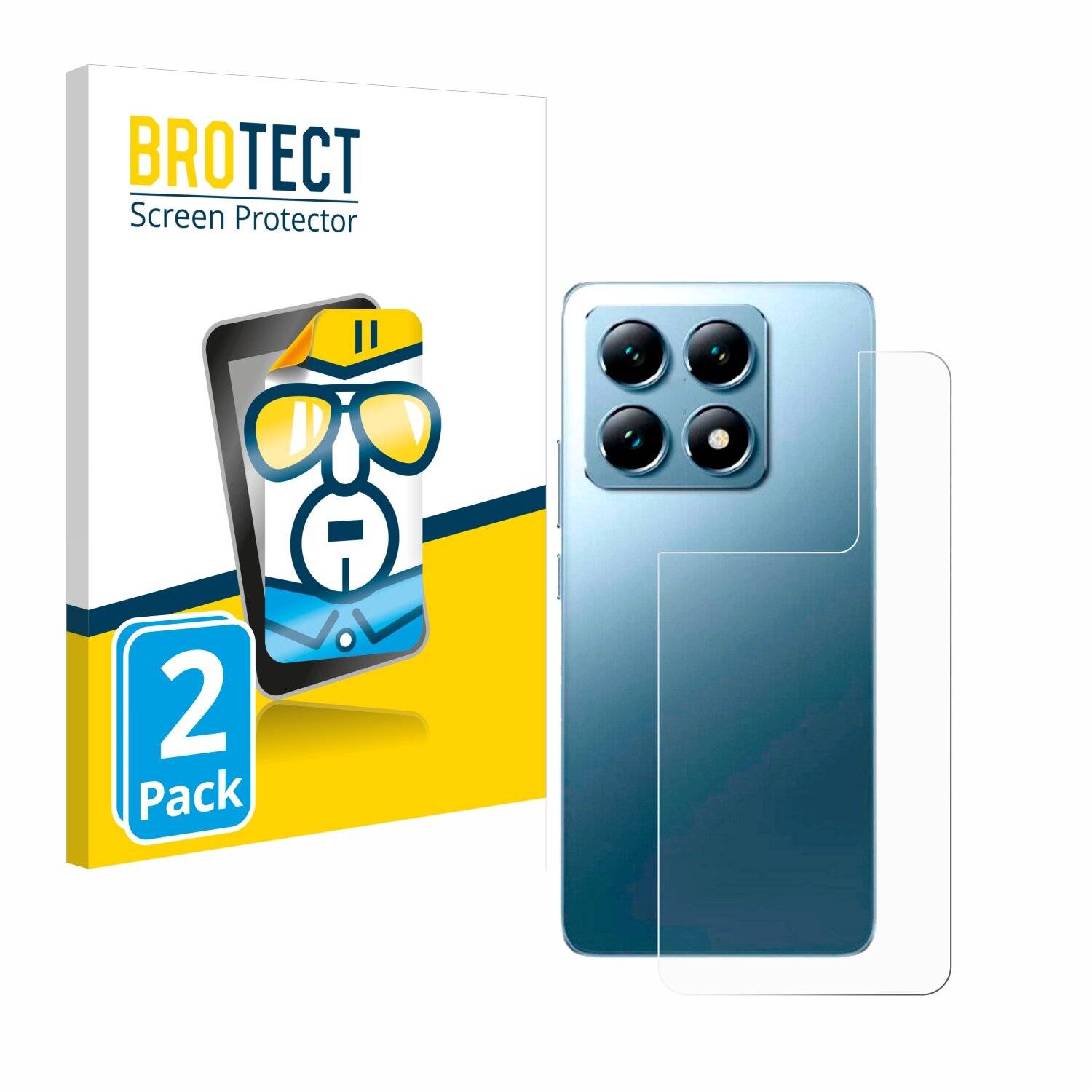 2x BROTECT Displayschutz-Folie für Xiaomi 14T Pro
