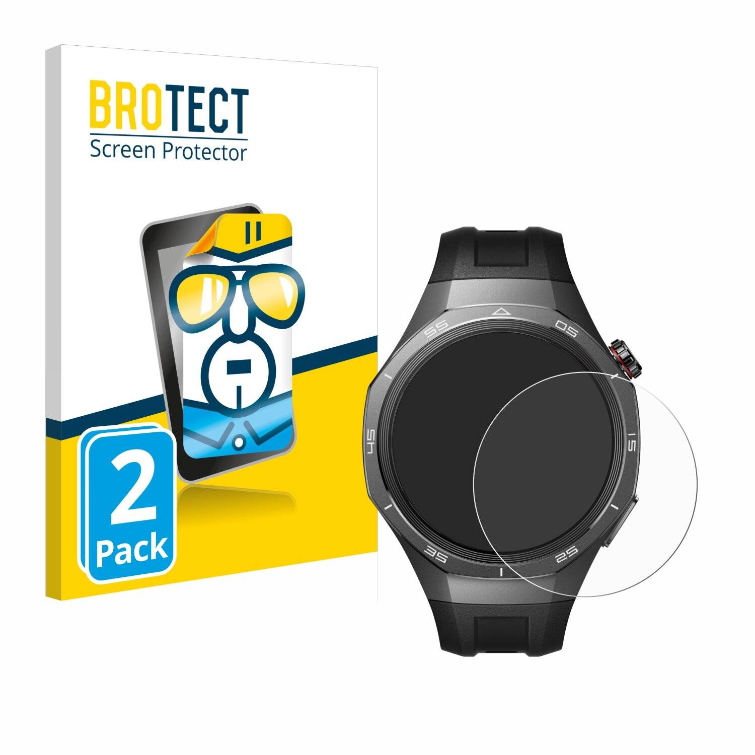 2x BROTECT Displayschutz-Folie für Huawei Watch GT 5 Pro (46