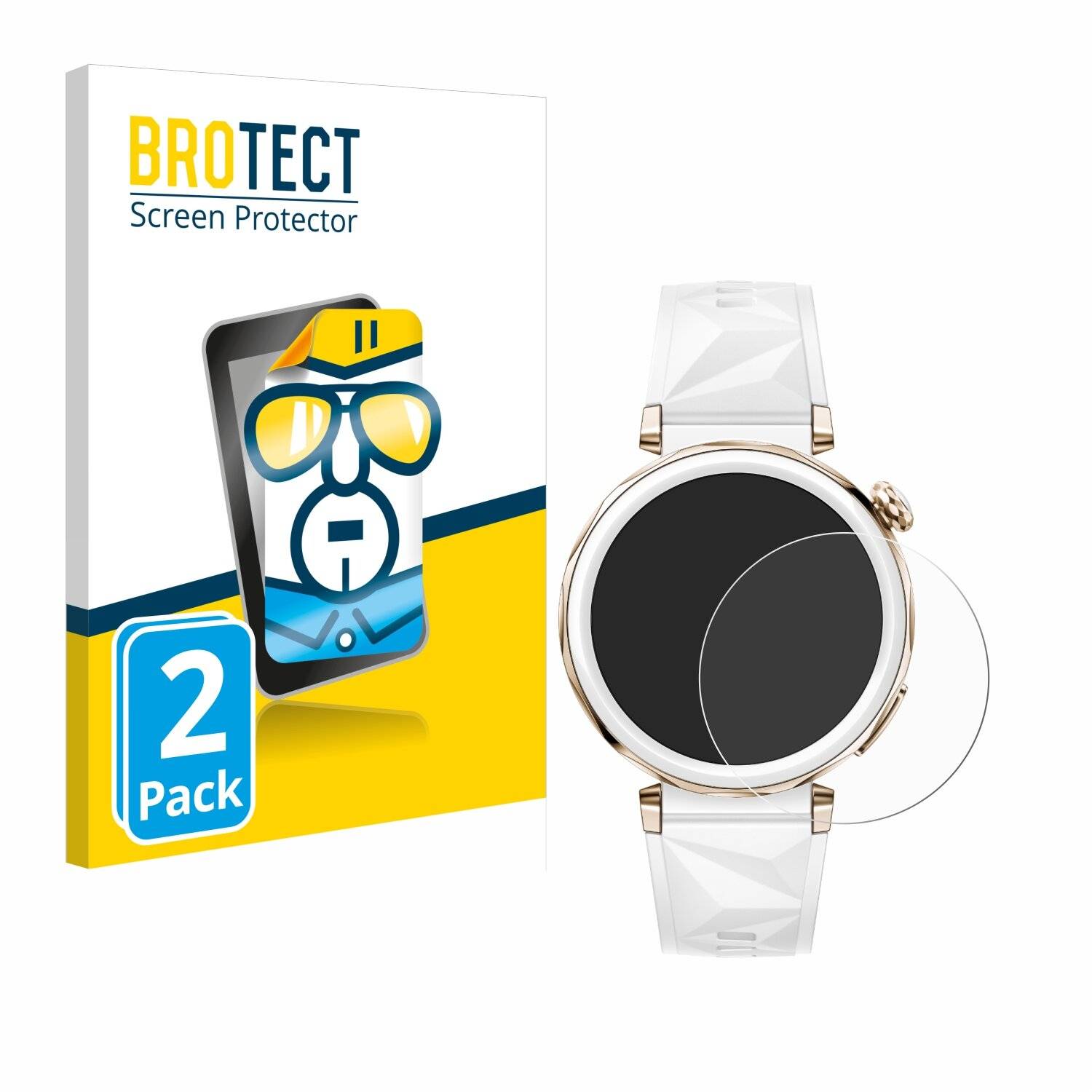 2x BROTECT Displayschutz-Folie für Huawei Watch GT 5 Pro (42