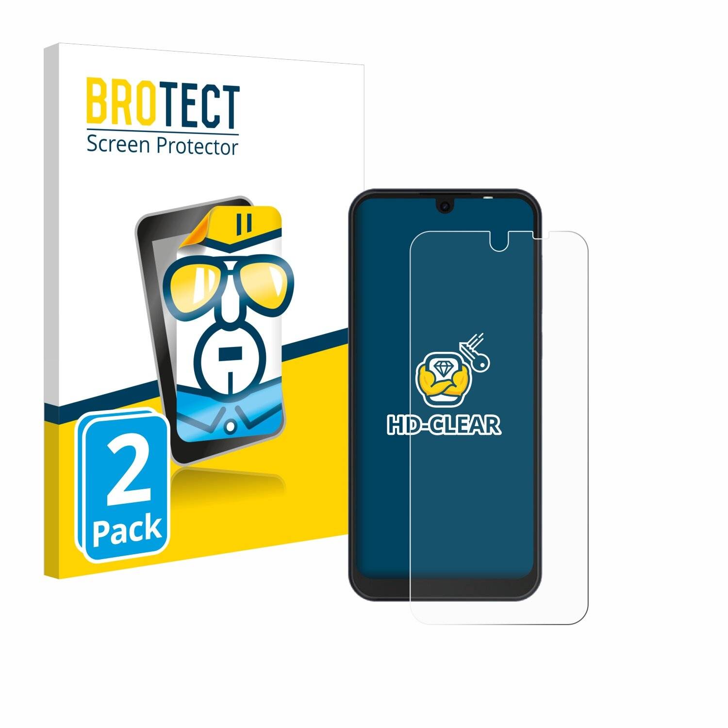 2x BROTECT Displayschutz-Folie für Tecno Pop